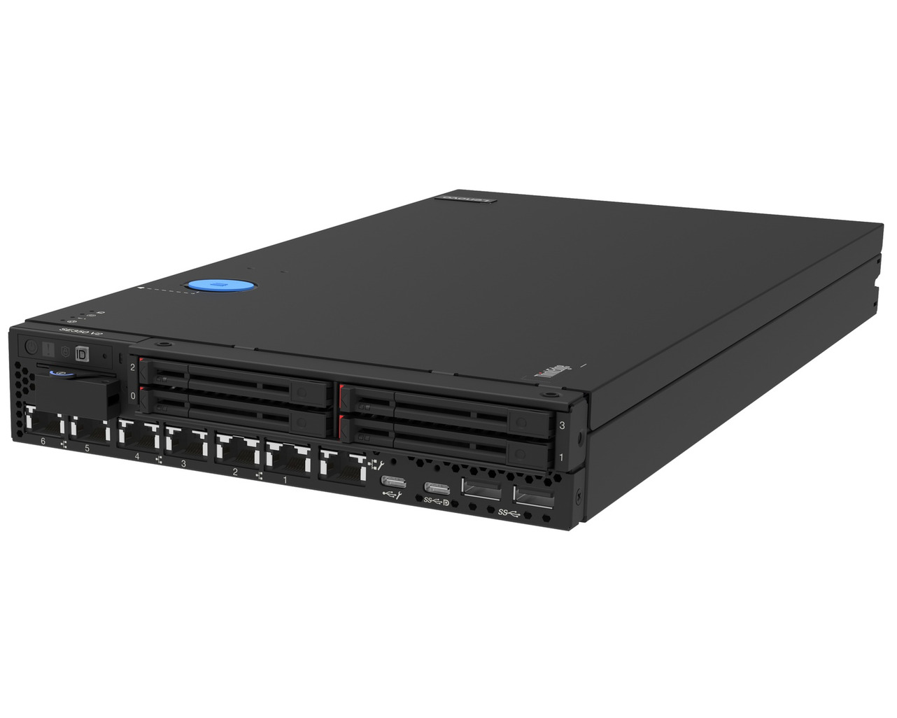 Lenovo ThinkEdge SE350 v2 - Desktop Mounting - Rack-Montage - Xeon D-2733NT 2.1 GHz - 32 GB - keine HDD (7DA9A00PEA) thumbnail
