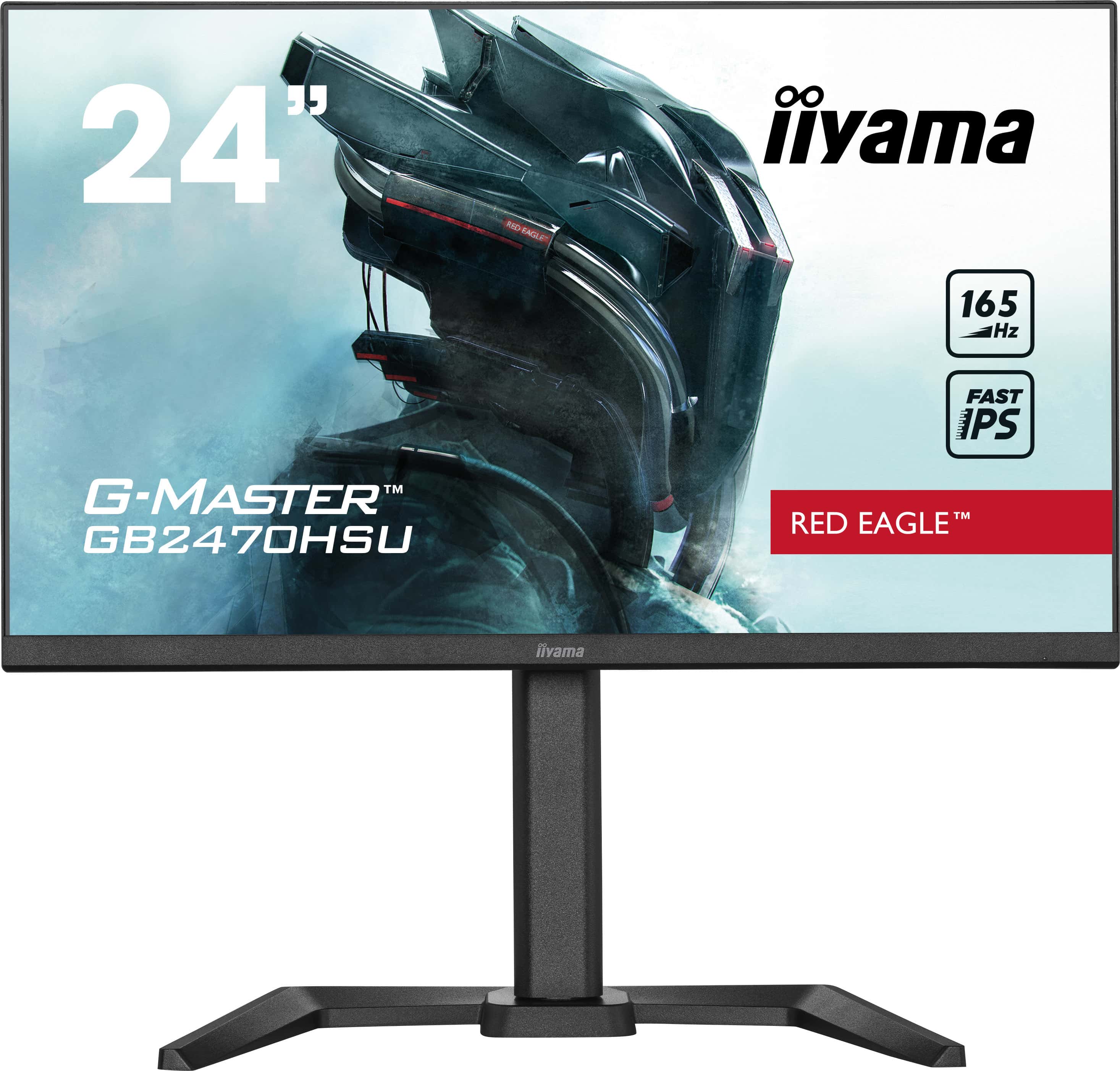 iiyama G-MASTER GB2470HSU-B5 LED display 61 cm (24) 1920 x 1080 Pixels Full HD Zwart (GB2470HSU-B5) thumbnail
