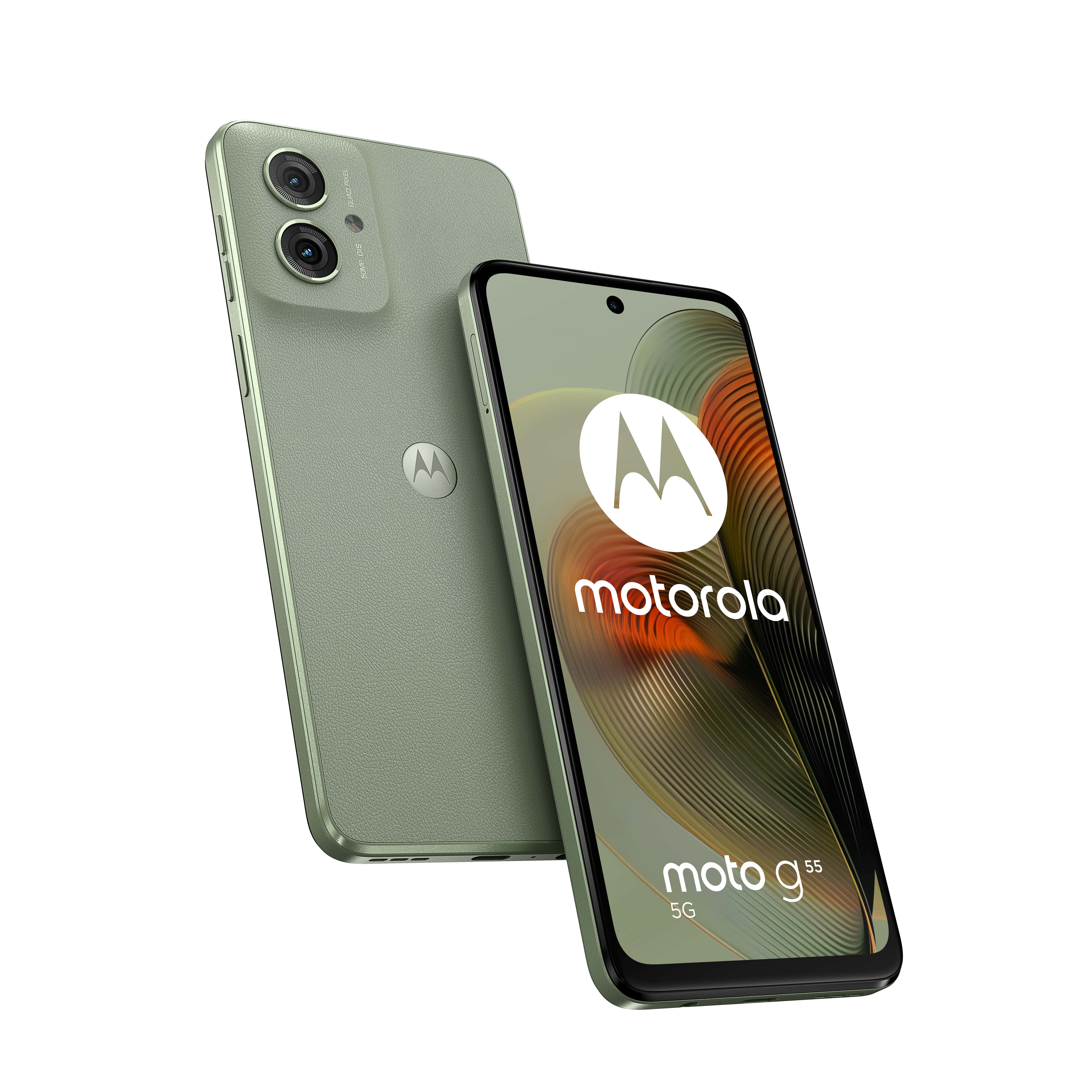Motorola moto G55 5G 16,5 cm (6.49) Dual SIM Android 14 USB Type-C 8 GB 256 GB 5000 mAh Groen (PB5U0004SE) thumbnail