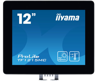 iiyama ProLite TF1215MC-B1 computer monitor 30,7 cm (12.1) 1024 x 768 Pixels LCD Touchscreen Zwart (TF1215MC-B1) thumbnail