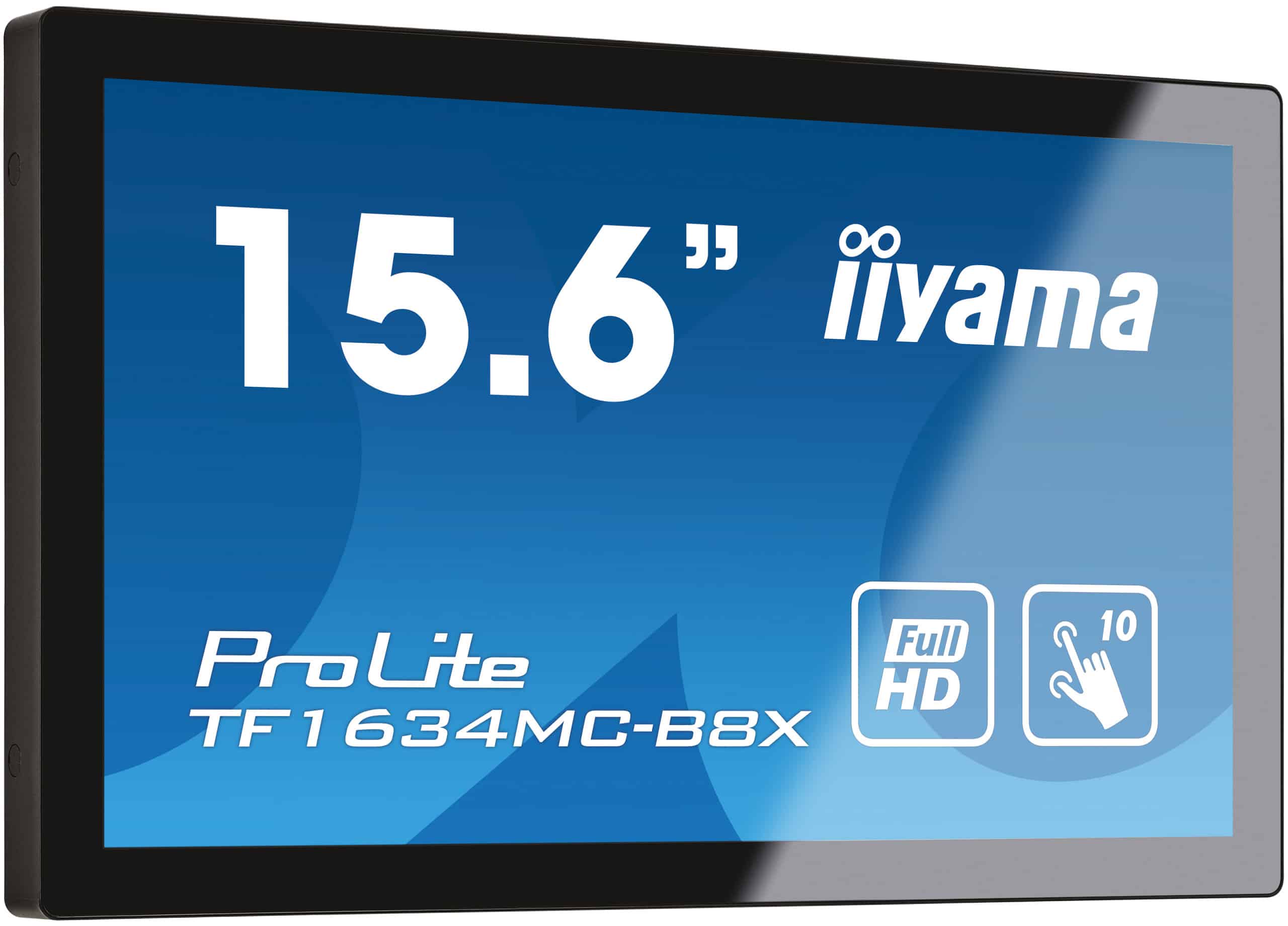 iiyama ProLite TF1634MC-B8X computer monitor 39,6 cm (15.6") 1920 x 1080 Pixels Full HD LED Touchscreen Multi-gebruiker Zwart (TF1634MC-B8X) thumbnail