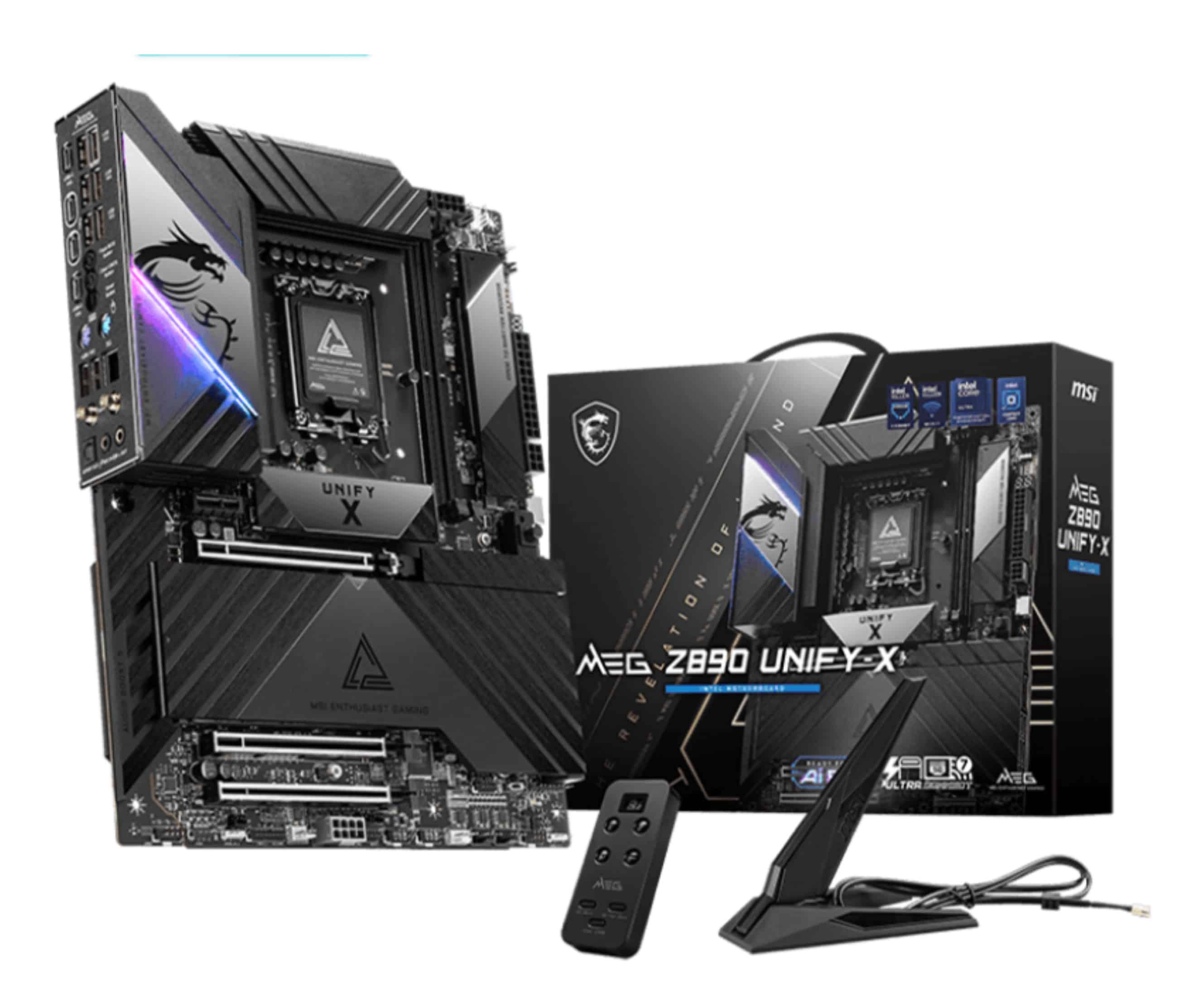 MSI MEG Z890 UNIFY-X moederbord Intel Z890 LGA 1851 (Socket V1) ATX (7E20-001R) thumbnail