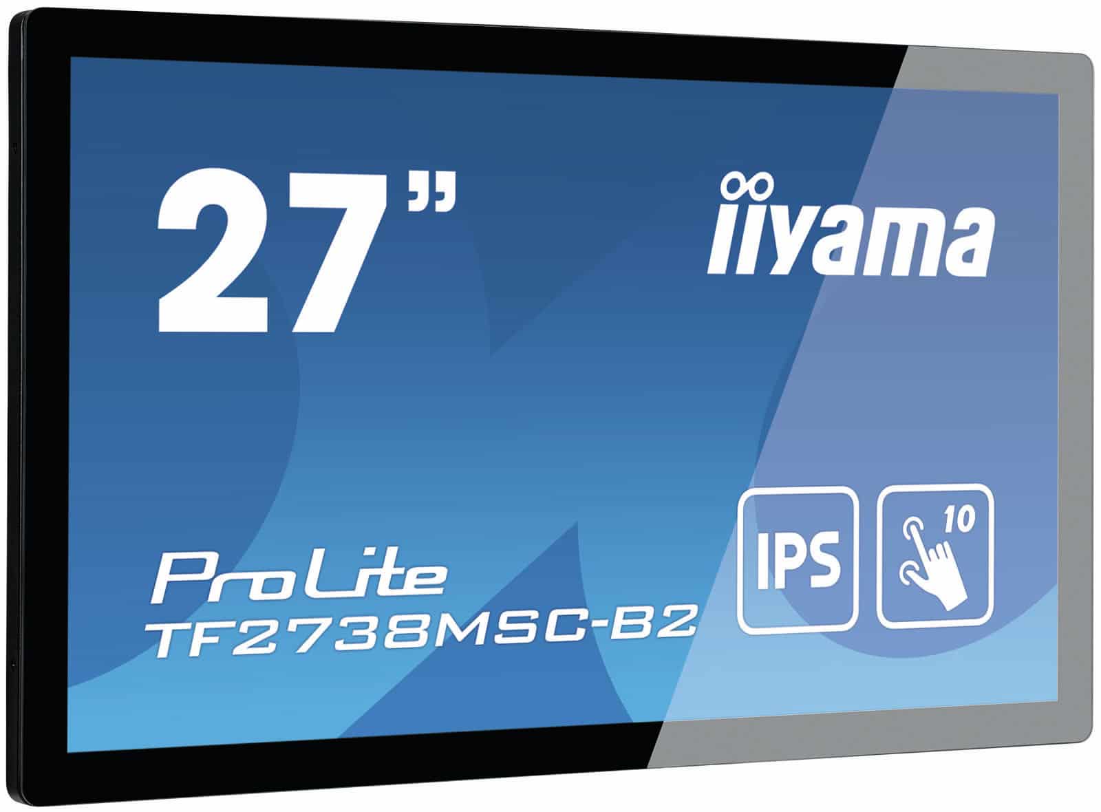 iiyama ProLite TF2738MSC-B2 computer monitor 68,6 cm (27") 1920 x 1080 Pixels Full HD LED Touchscreen Multi-gebruiker Zwart (TF2738MSC-B2) thumbnail