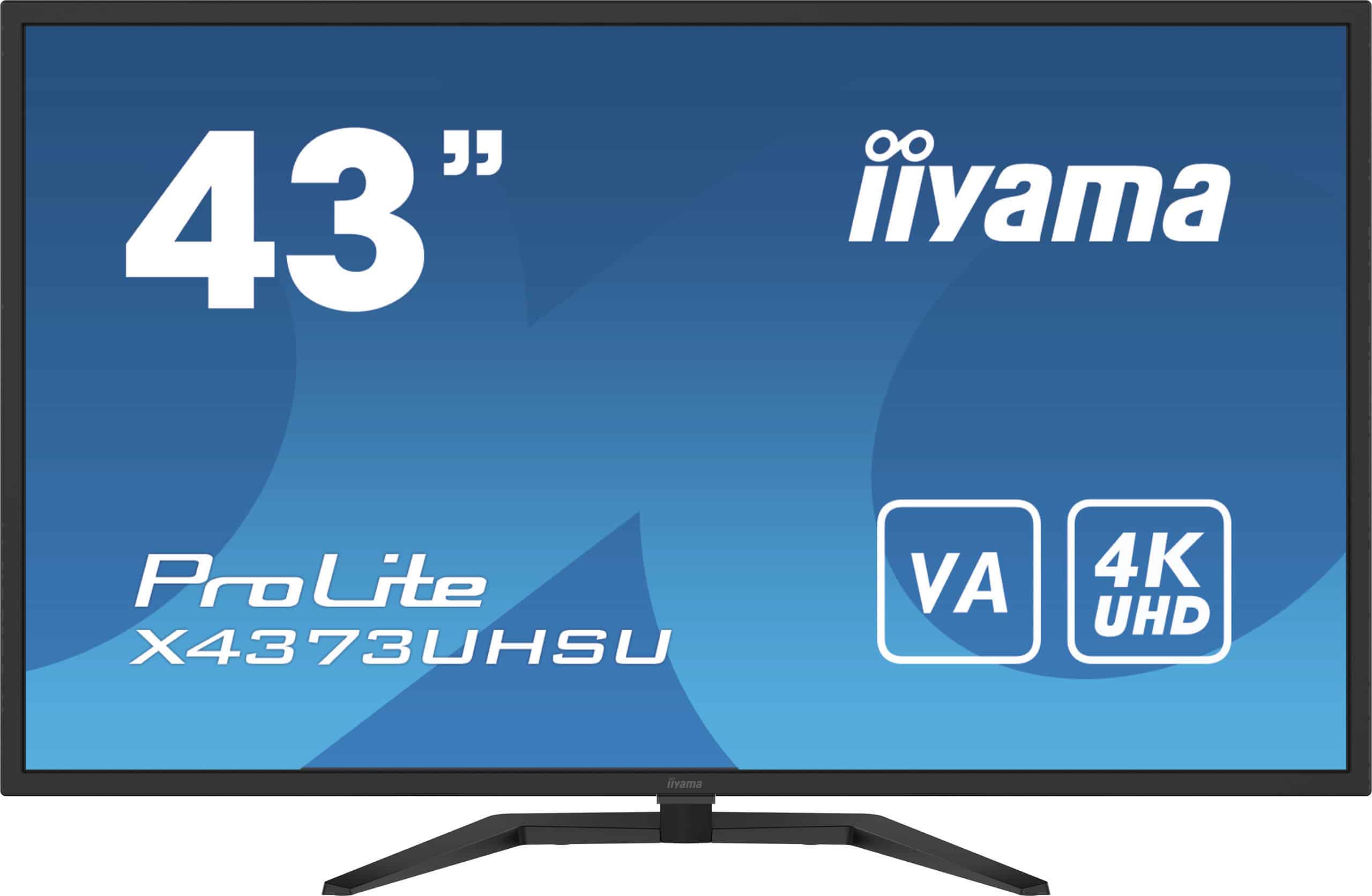 iiyama ProLite X4373UHSU-B1 computer monitor 108 cm (42.5) 3840 x 2160 Pixels 4K Ultra HD Zwart (X4373UHSU-B1) thumbnail