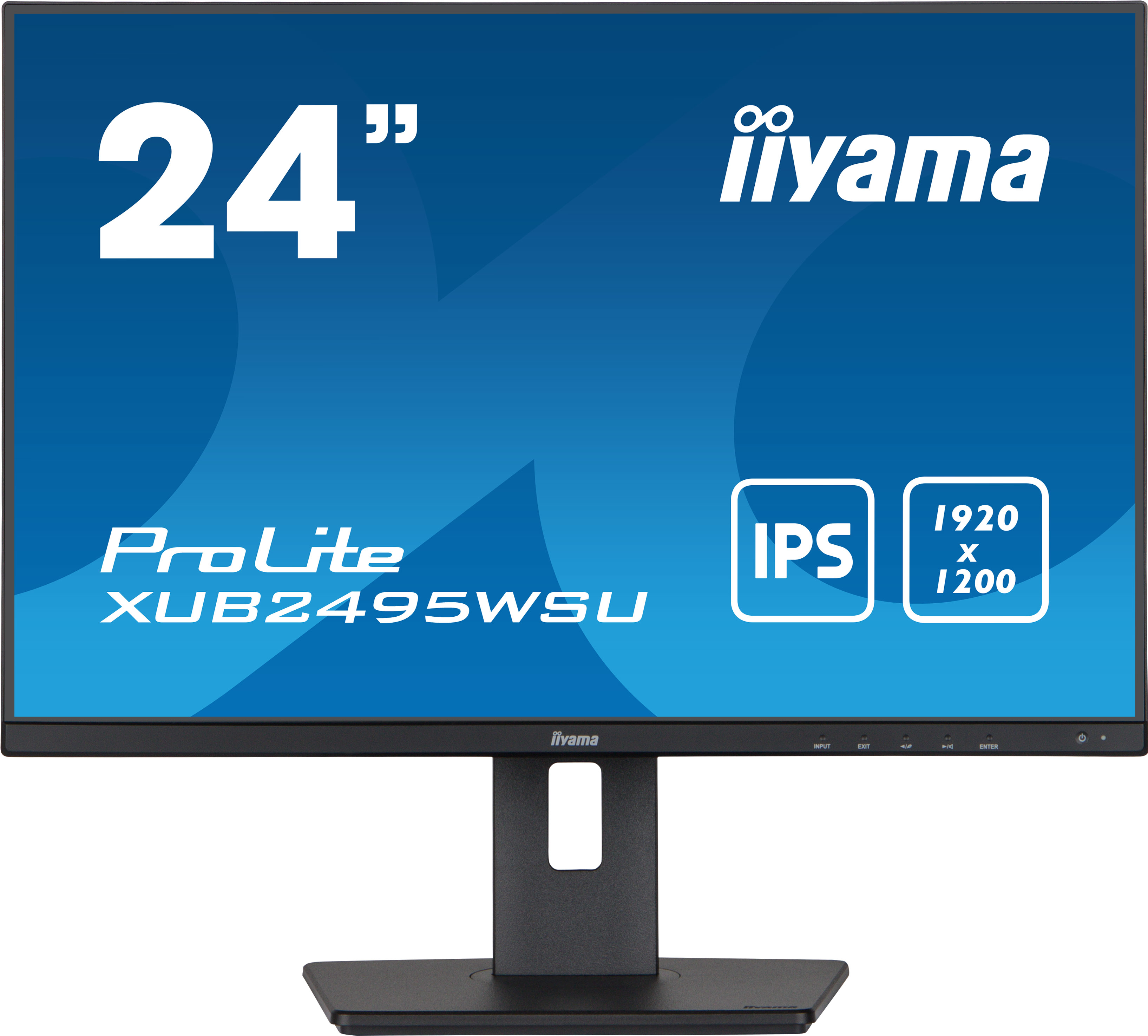 iiyama ProLite XUB2495WSU-B5 computer monitor 61,2 cm (24.1) 1920 x 1200 Pixels WUXGA LCD Zwart (XUB2495WSU-B5) thumbnail