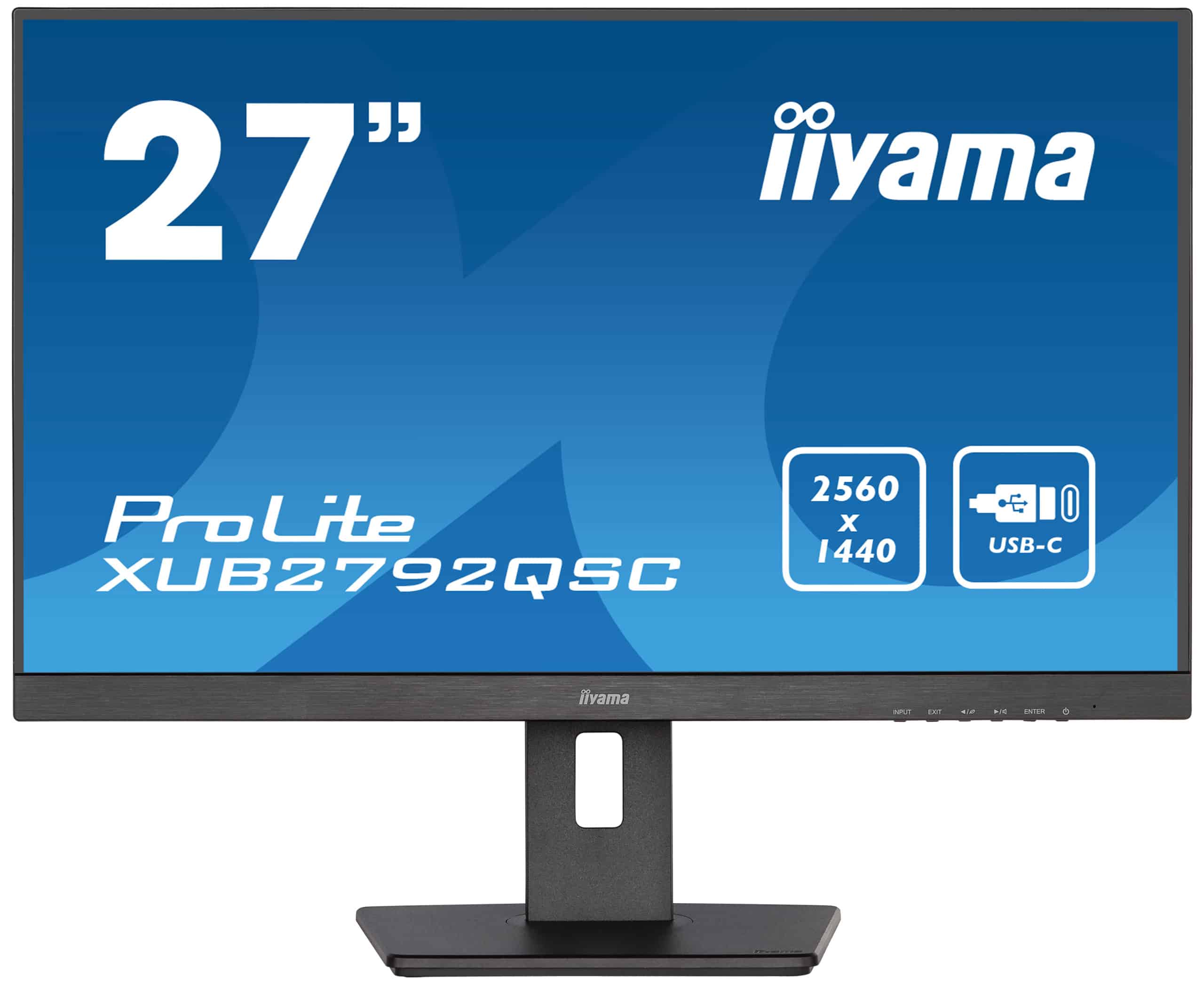 iiyama ProLite 68,6 cm (27) 2560 x 1440 Pixels Wide Quad HD LED Zwart (XUB2792QSC-B5) thumbnail