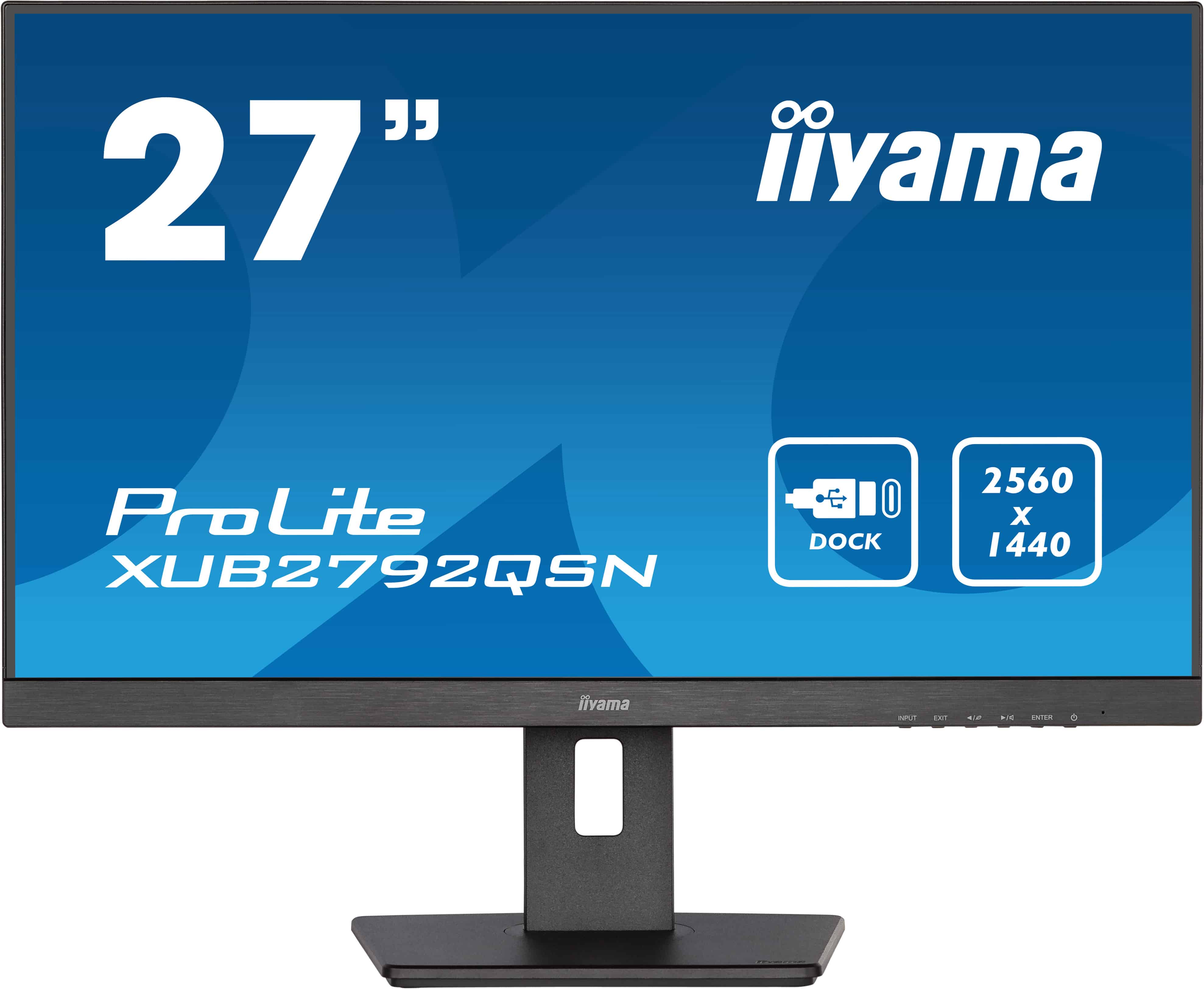 iiyama ProLite 68,6 cm (27) 2560 x 1440 Pixels Wide Quad HD LED Zwart (XUB2792QSN-B5) thumbnail