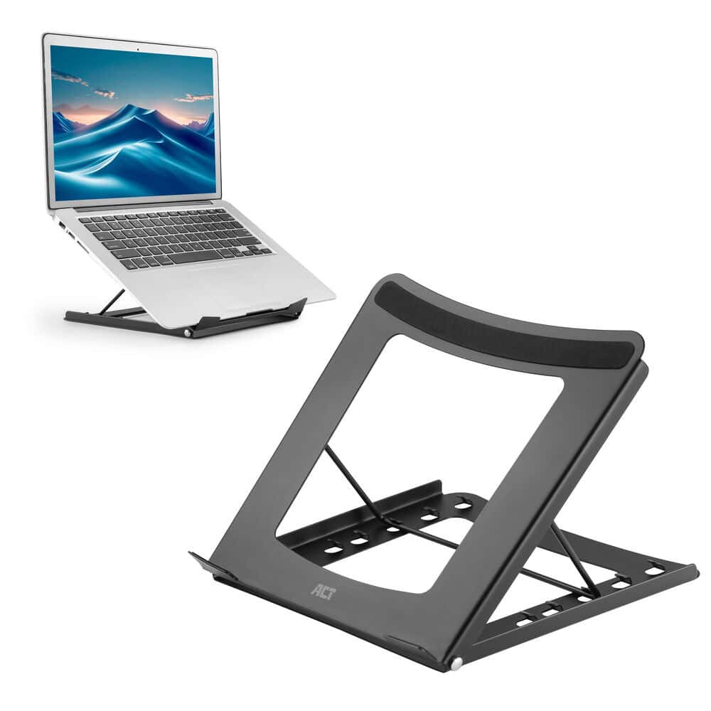ACT Laptopstandaard, inklapbaar, hoogte verstelbaar in 5 standen (AC8145) thumbnail