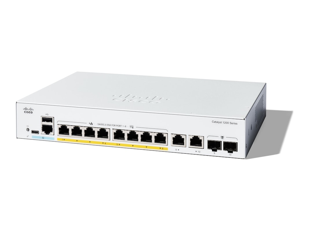 Cisco Catalyst 1200 8p GE PoEExt PS 2x1G Combo (C1200-8P-E-2G) thumbnail