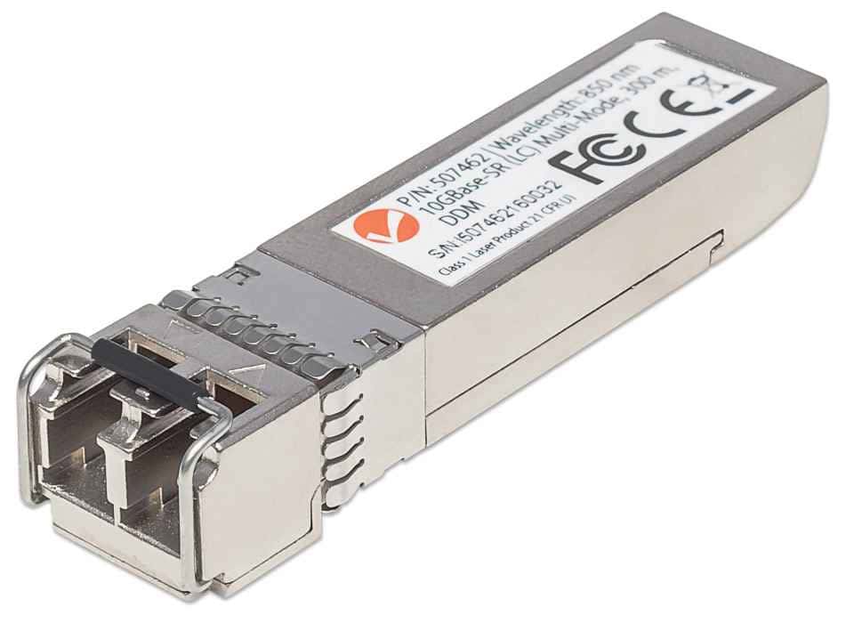Intellinet Netwerk transceiver 10G SFP+, 10GBase-SR (LC) multi-mode, 300 m, 850 nm, MSA-compatibel, equivalent aan Cisco SFP-10G-SR, 3 jaar garantie (507462) thumbnail
