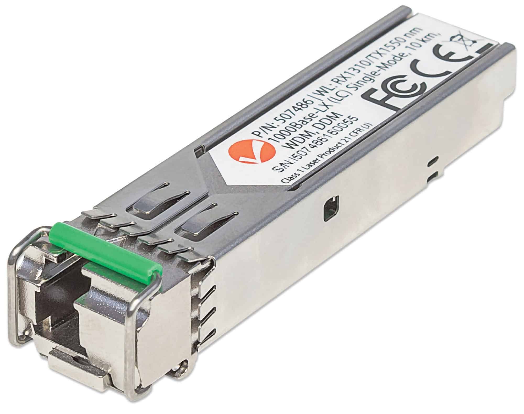 Intellinet Netwerk transceiver Gigabit WDM SFP, 1000Base-LX (LC), 10 km, RX1310/TX1550 nm, MSA-compatibel, equivalent aan Cisco GLC-BX-D, 3 jaar garantie (507486) thumbnail