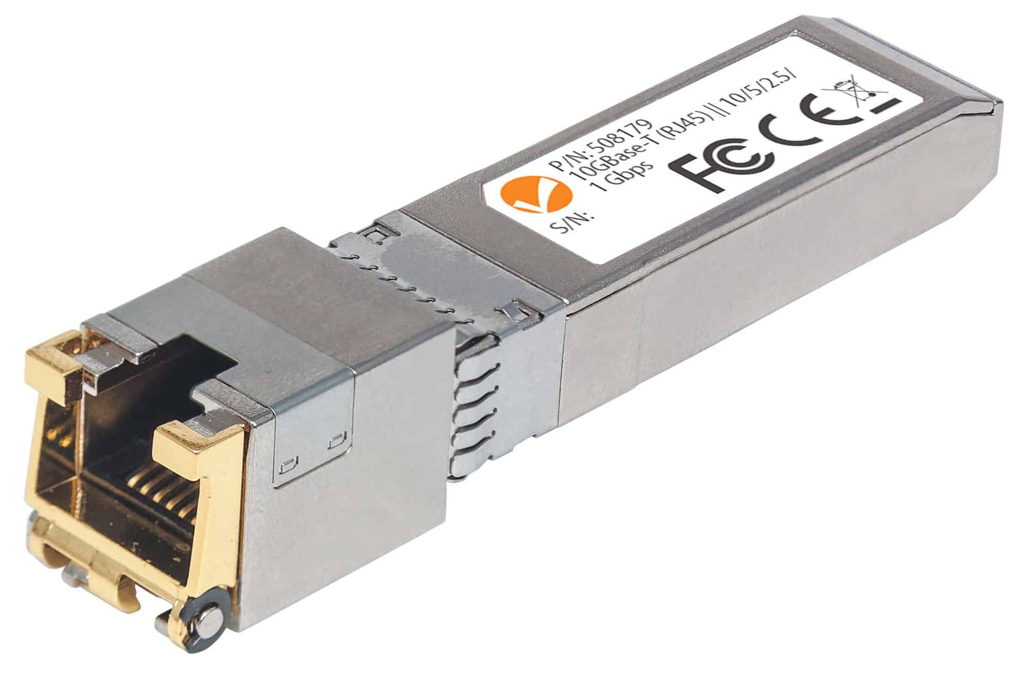 Intellinet Netwerk transceiver 10G SFP+, 10GBase-T (RJ45), 30 m, tot 10 Gbps met Cat6a, MSA-compatibel, equivalent aan Cisco MA-SFP-10G-T, 3 jaar garantie (508179) thumbnail