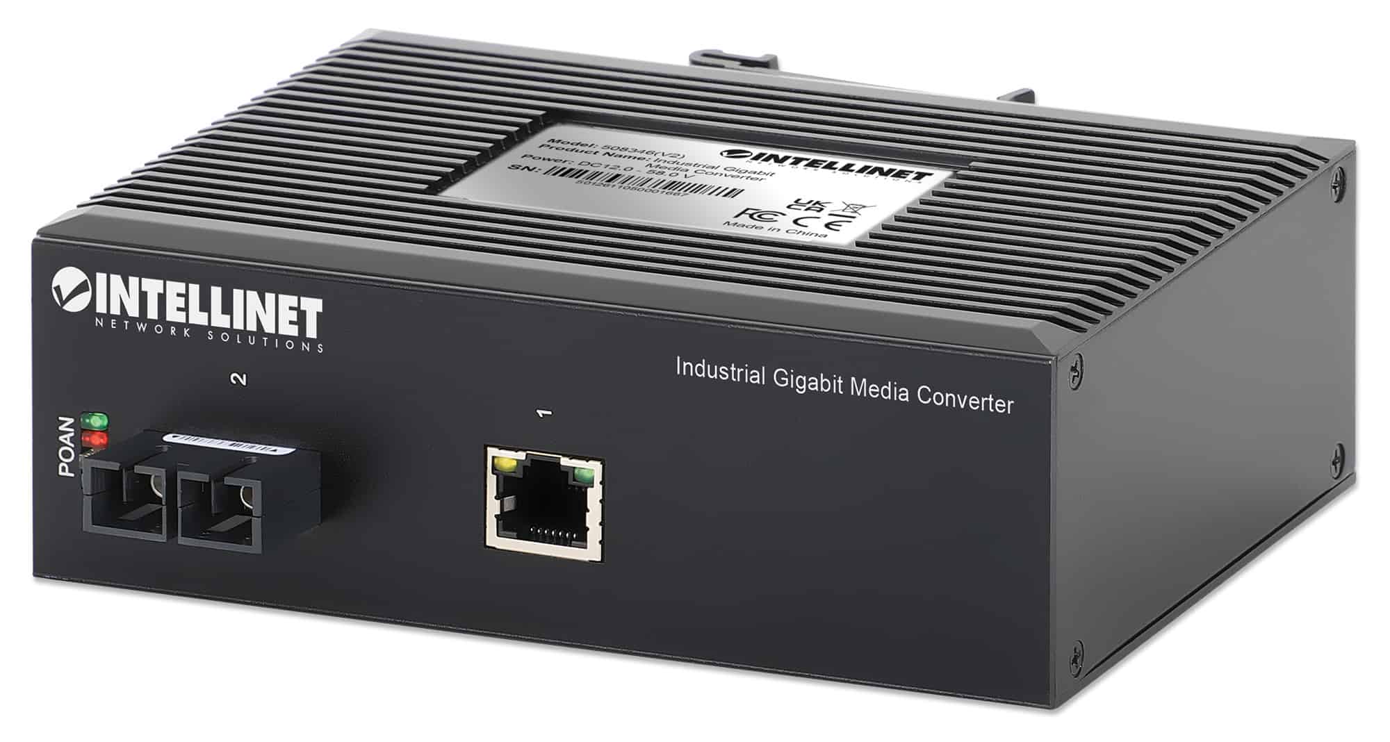 Intellinet 508346 netwerk media converter 1000 Mbit/s 1310 nm Single-mode Zwart (508346) thumbnail