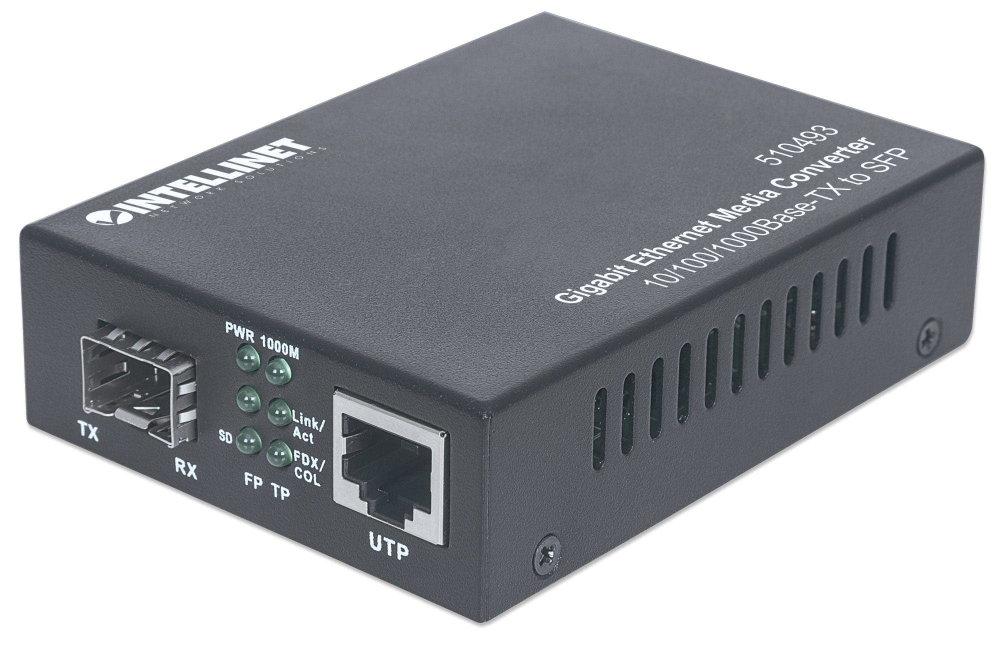 Intellinet 510493 netwerk media converter 1000 Mbit/s Zwart (510493) thumbnail