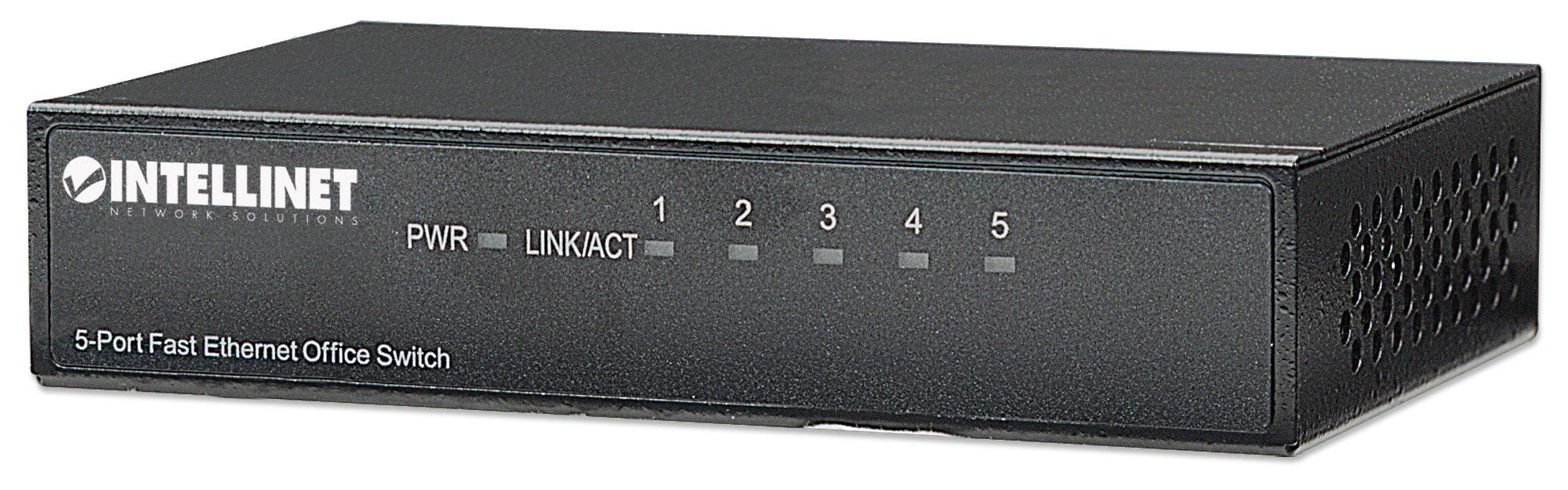 Intellinet 5-Port Fast Ethernet Office Switch Fast Ethernet (10/100) Zwart (523301) thumbnail