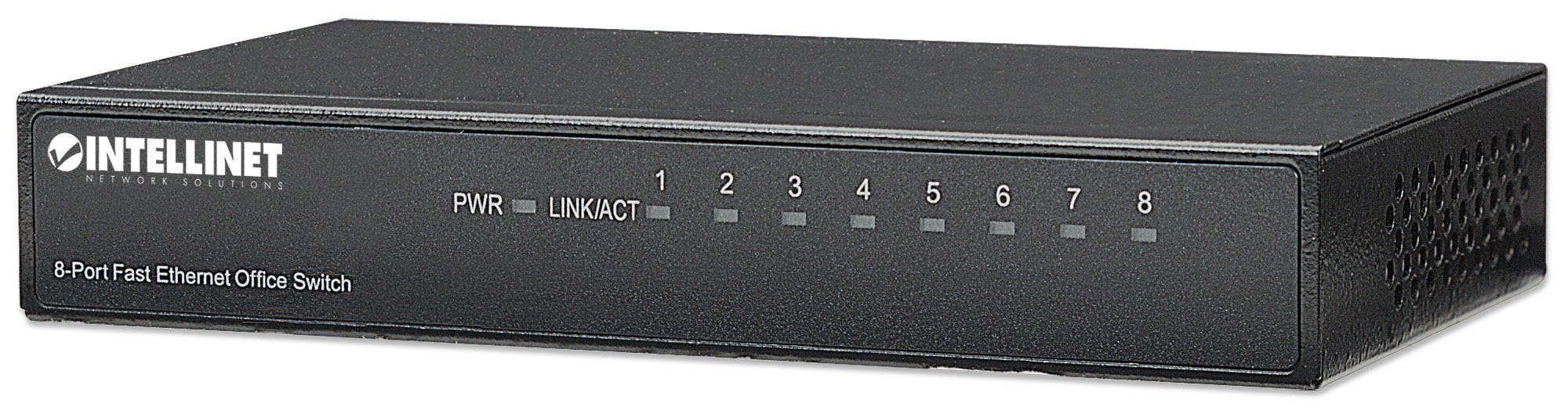 Intellinet 8-Port Fast Ethernet Office Switch Fast Ethernet (10/100) Zwart (523318) thumbnail