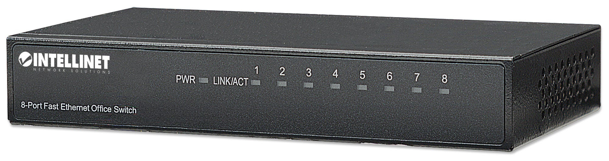 Intellinet 8-Port Fast Ethernet Office Switch Fast Ethernet (10/100) Zwart (523318) thumbnail