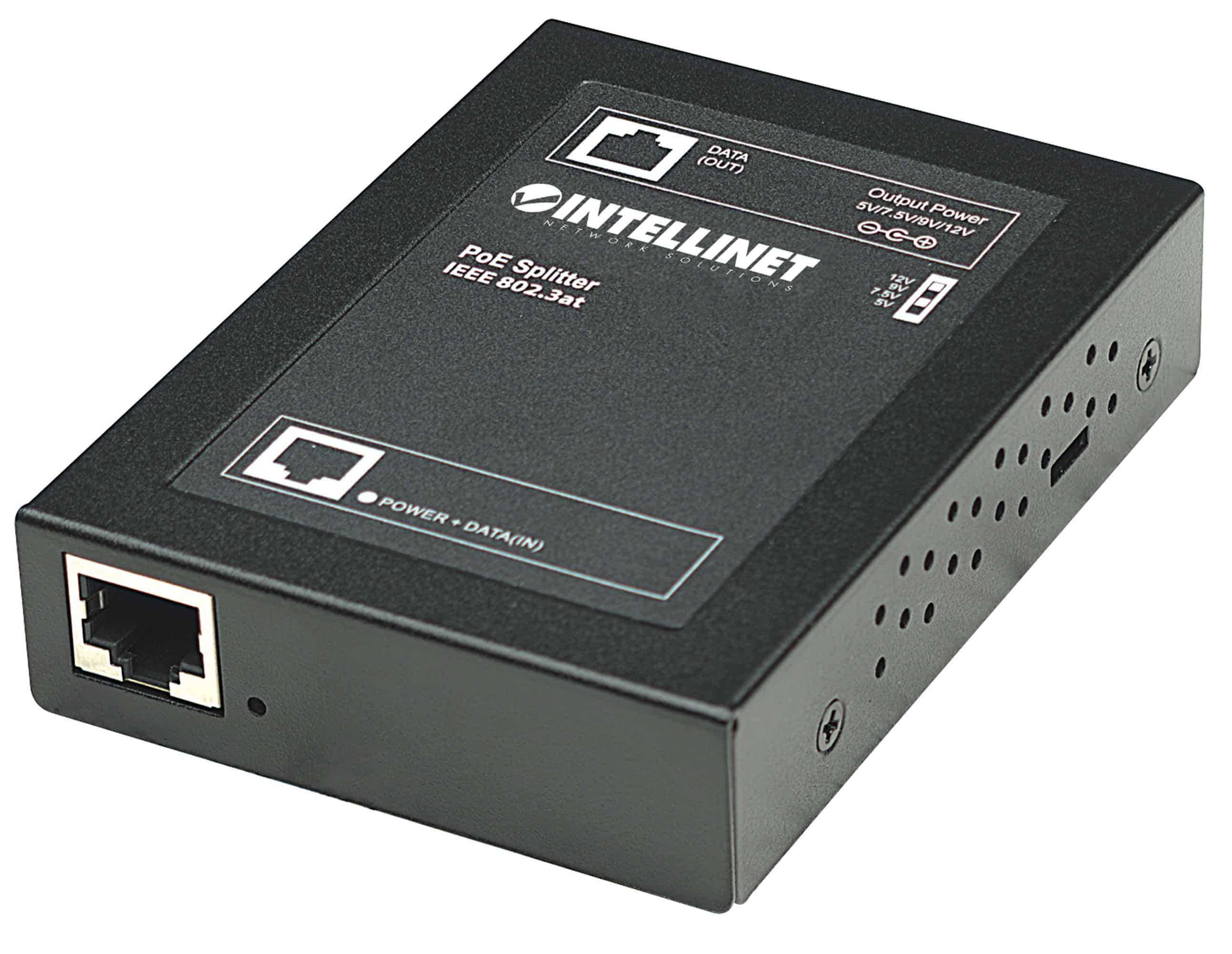 Intellinet 560443 network splitter Zwart Power over Ethernet (PoE) (560443) thumbnail