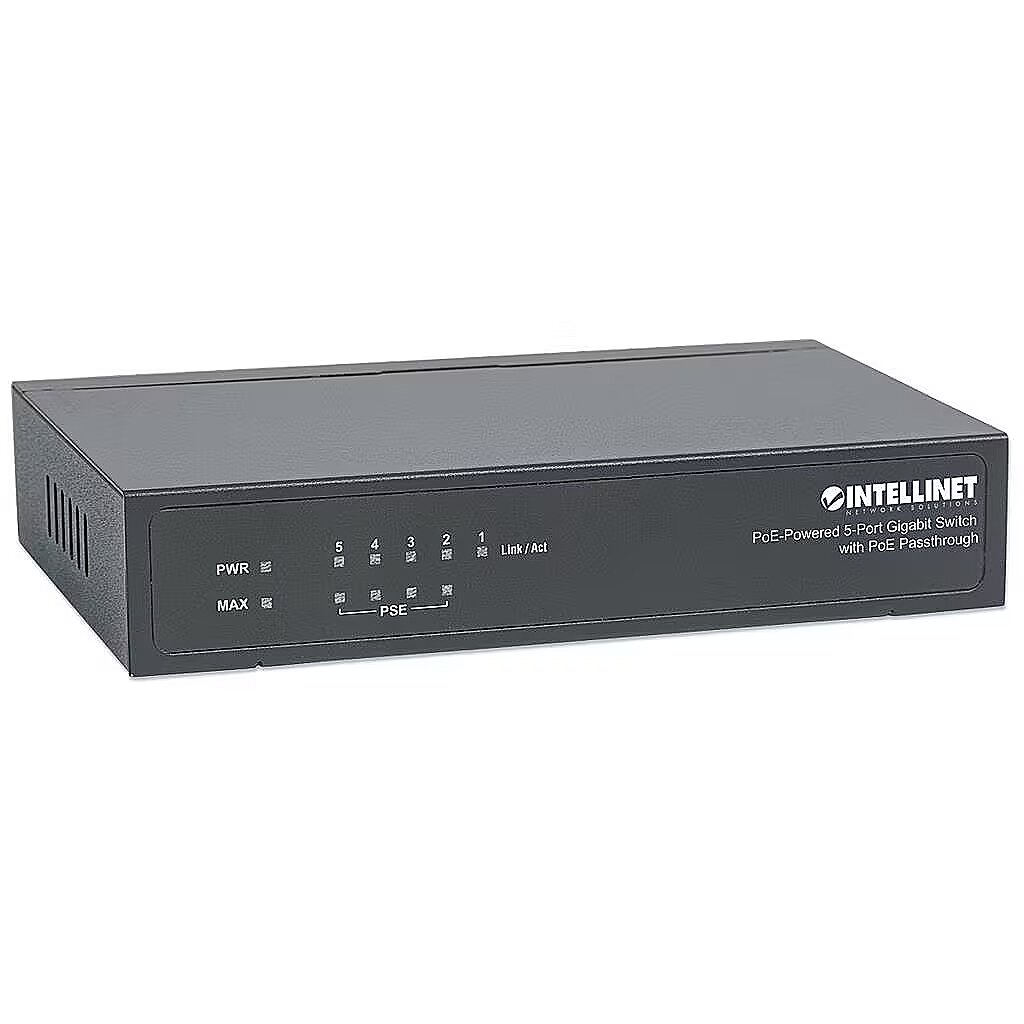 Intellinet 5-Port Gigabit Ethernet PoE+ Switch (561082) thumbnail
