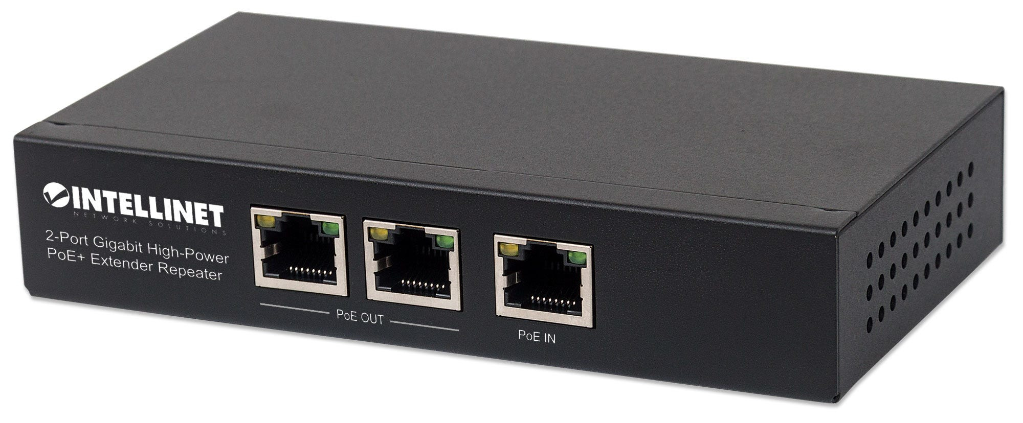 Intellinet 2-poorts Gigabit high-power PoE+ extender/repeater, IEEE 802.3at/af conform, verlengt PoE-bereik, metalen behuizing, geschikt voor wandmontage, Power Over Ethernet, 3 jaar garantie (561266) thumbnail
