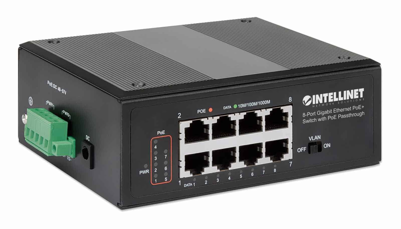 Intellinet 561624 netwerk-switch Gigabit Ethernet (10/100/1000) Power over Ethernet (PoE) Zwart (561624) thumbnail