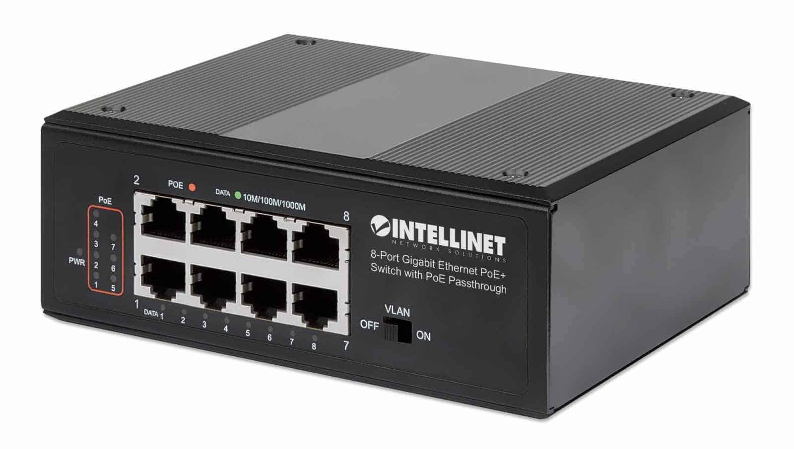 Intellinet 561624 netwerk-switch Gigabit Ethernet (10/100/1000) Power over Ethernet (PoE) Zwart (561624) thumbnail