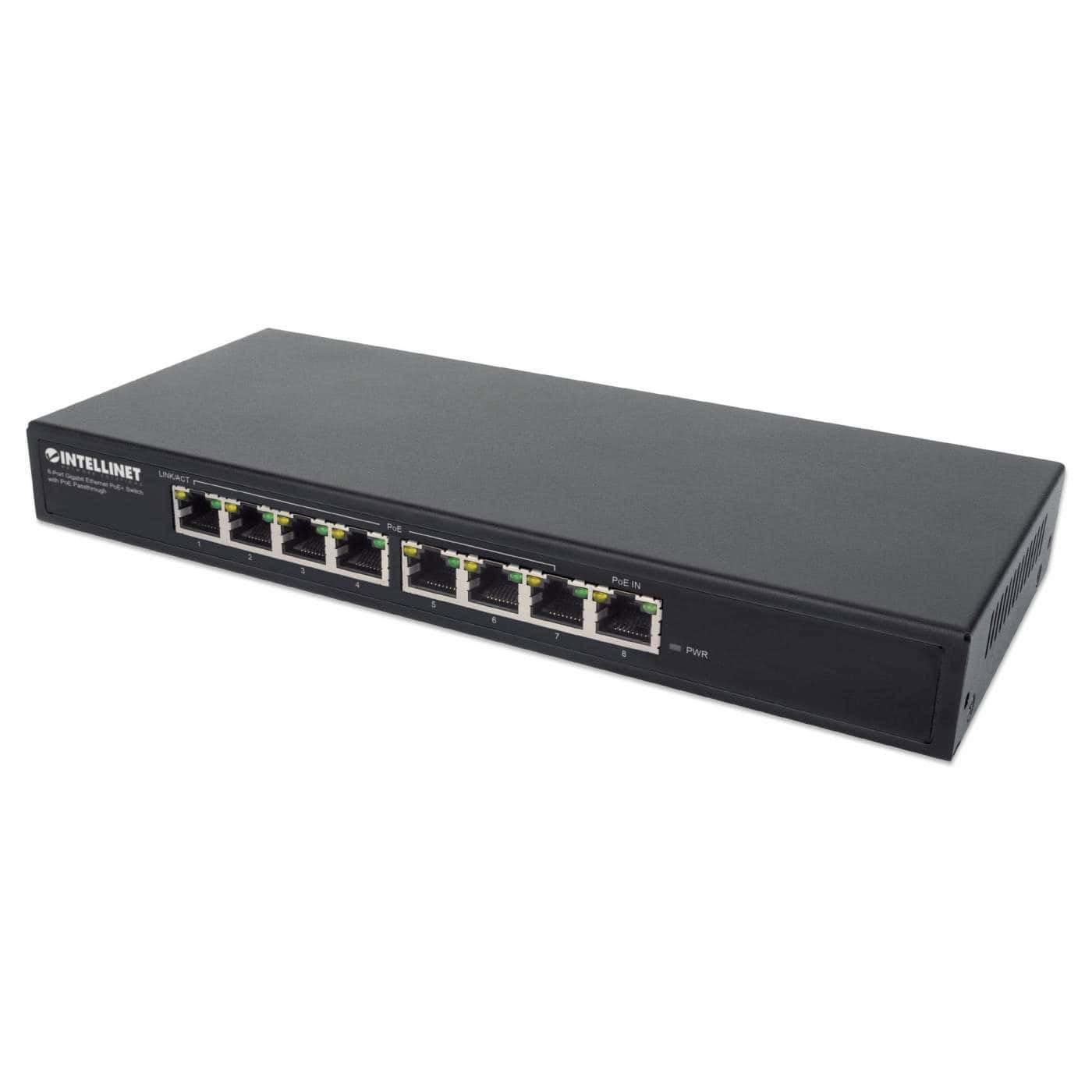 Intellinet 561679 netwerk-switch Gigabit Ethernet (10/100/1000) Power over Ethernet (PoE) Zwart (561679) thumbnail