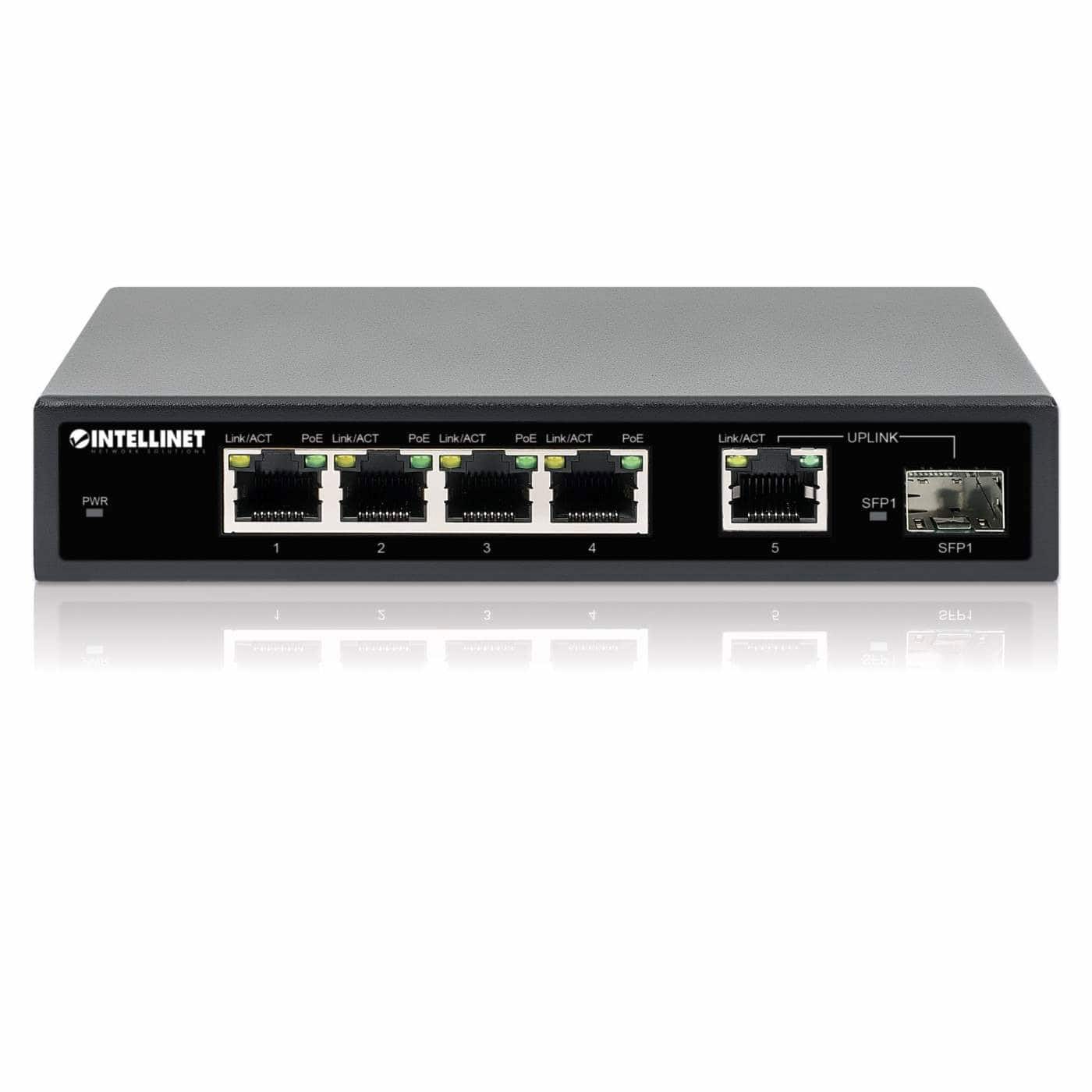 Intellinet 561822 netwerk-switch Gigabit Ethernet (10/100/1000) Power over Ethernet (PoE) Zwart (561822) thumbnail