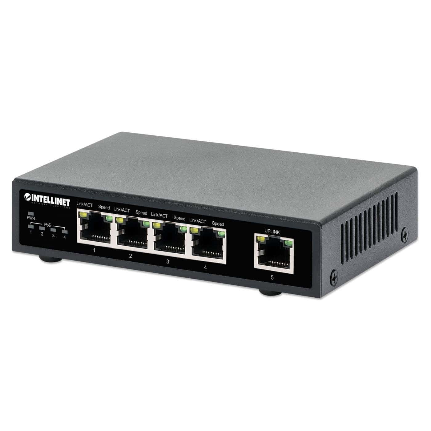 Intellinet 561839 netwerk-switch Gigabit Ethernet (10/100/1000) Power over Ethernet (PoE) Zwart (561839) thumbnail