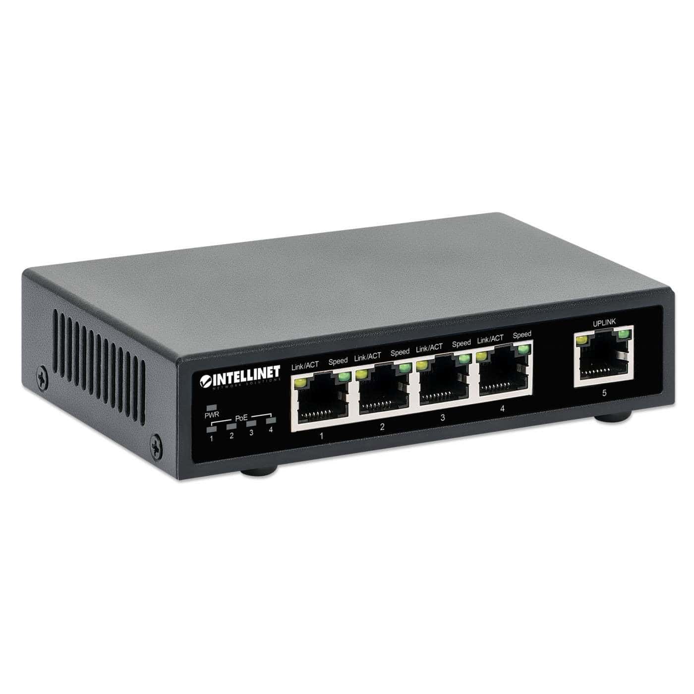 Intellinet 561839 netwerk-switch Gigabit Ethernet (10/100/1000) Power over Ethernet (PoE) Zwart (561839) thumbnail