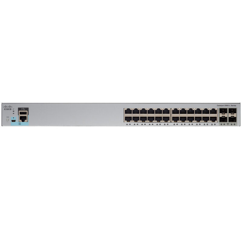 Cisco Catalyst 2960L 24 port GigE 4 x 10G SFP+ LAN Lite (WS-C2960L-24TQ-LL-WS) thumbnail