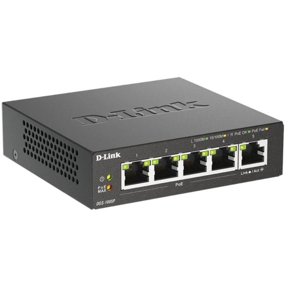 D-Link DGS-1005P Black Switch (DGS-1005P) thumbnail