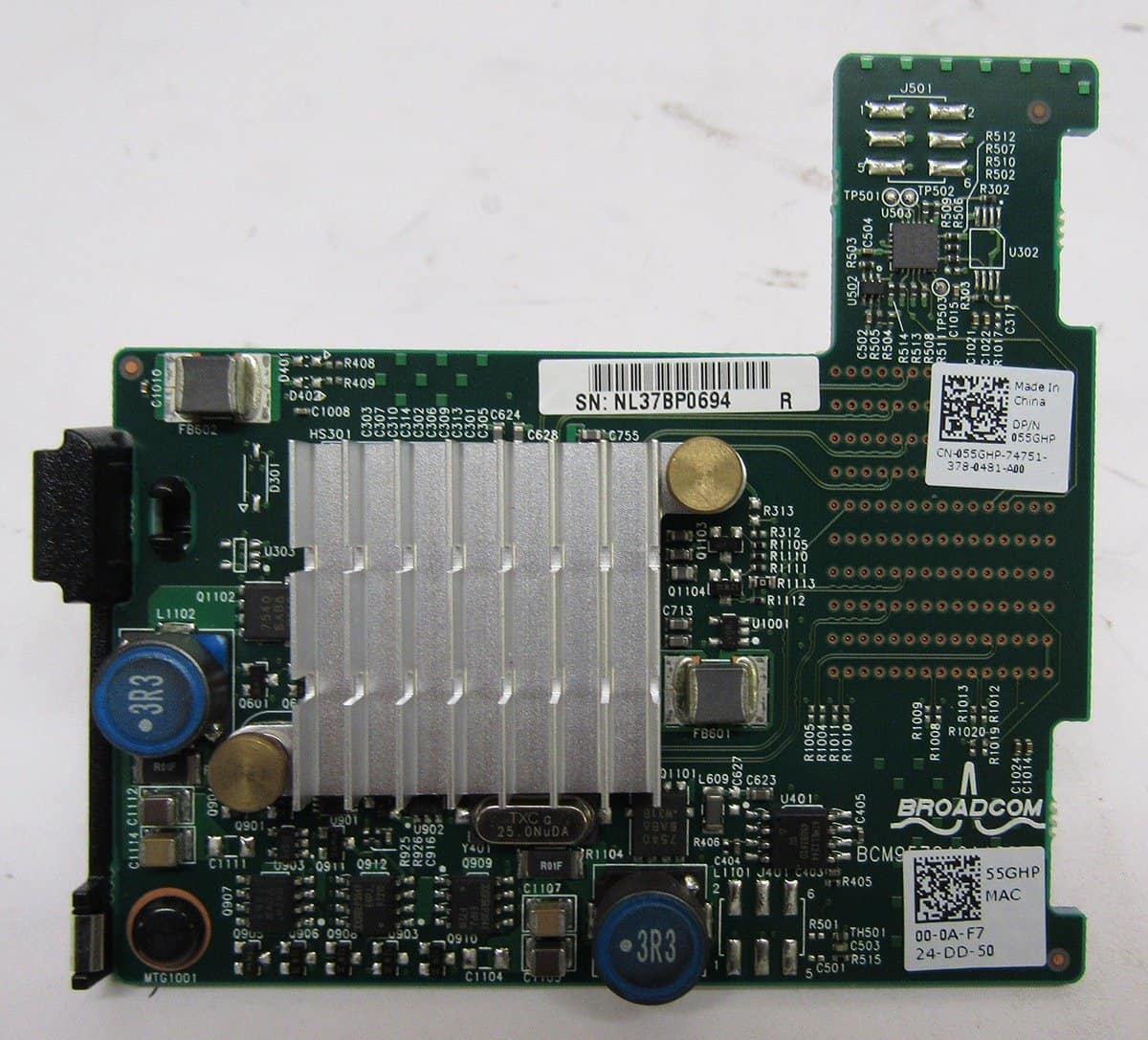 DELL BROADCOM 57810S 10GB DUAL-PORT MEZZANINE CARD (55GHP) thumbnail