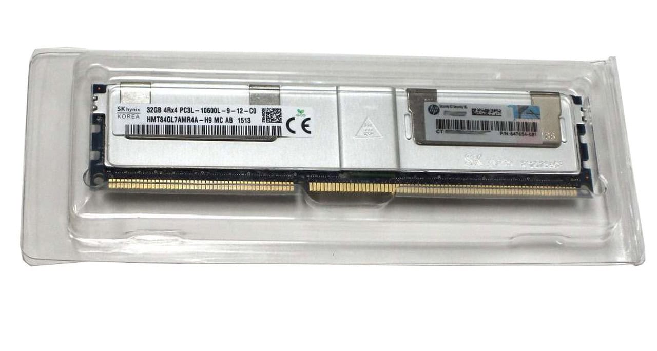 HP 32GB (1*32GB) 4RX4 PC3L-10600L DDR3-1333MHZ LRDIMM (647903-B21) thumbnail