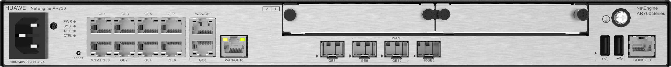 HUAWEI eKit AR700 Series AR730 bedrade router Gigabit Ethernet Grijs (02354GBM-001) thumbnail