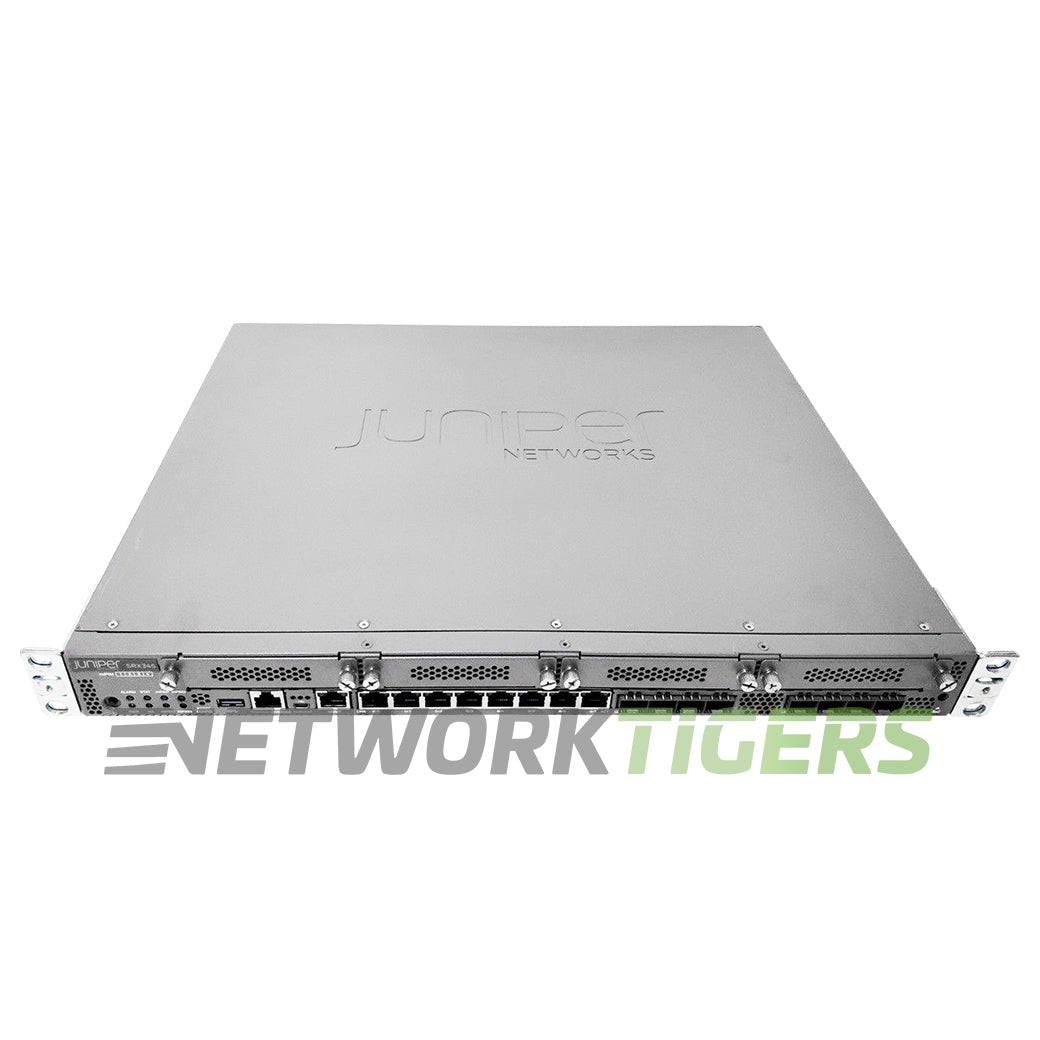 Juniper SRX345 Services Gateway includes hardware (16GE 4x MPIM slots 4G RAM 8G Flash) (SRX345-SYS-JE) thumbnail