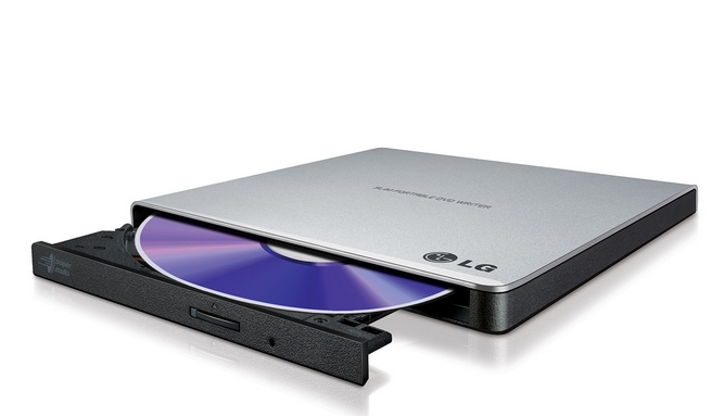 LG GP57ES40 optisch schijfstation DVD±RW Zwart, Zilver (GP57ES40.AHLE10B) thumbnail