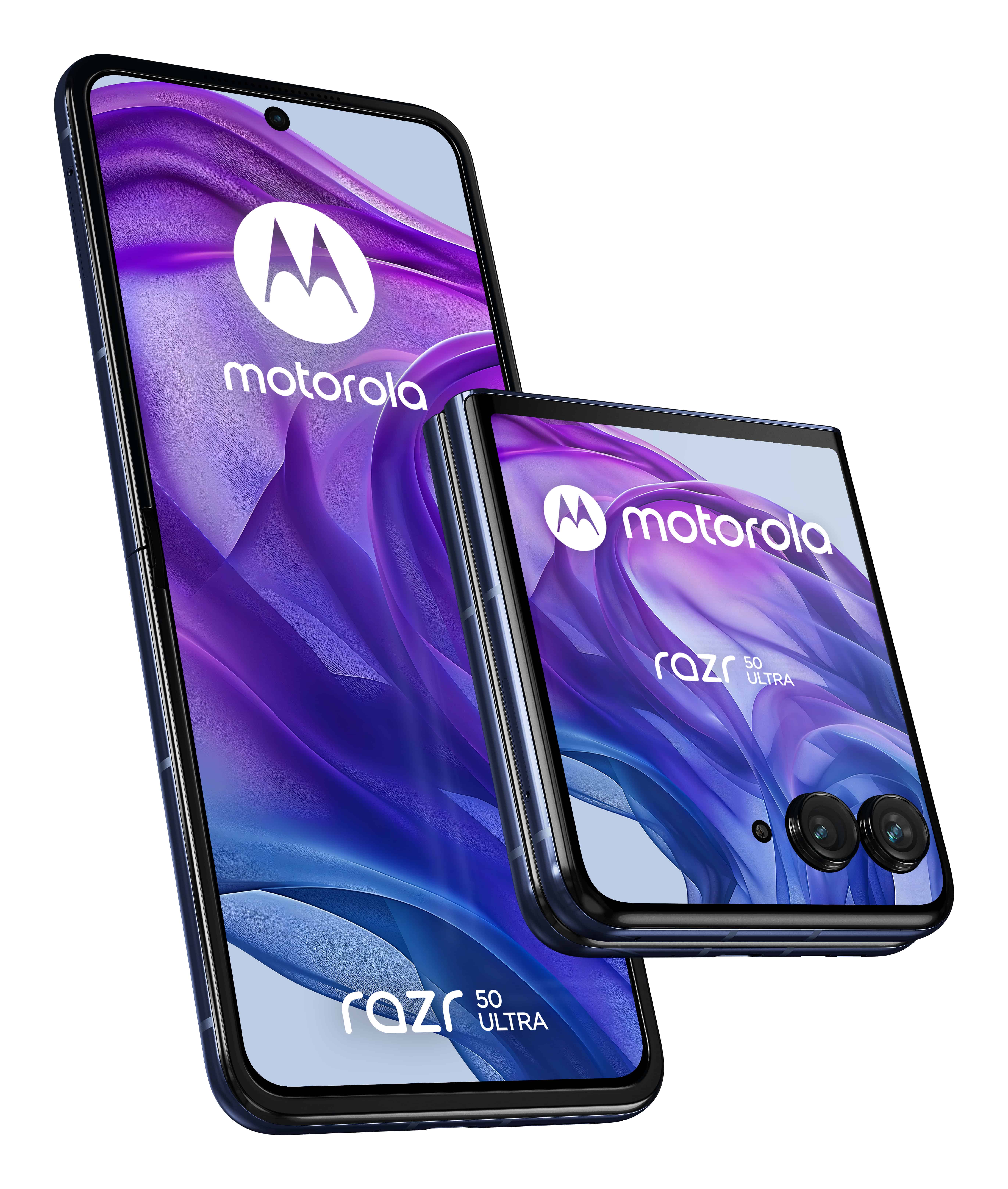 Motorola razr 50 ultra 17,5 cm (6.9) Dual SIM Android 14 5G USB Type-C 12 GB 512 GB 4000 mAh Marineblauw (PB1T0002PL) thumbnail Motorola razr 50 ultra 17,5 cm (6.9) Dual SIM Android 14 5G USB Type-C 12 GB 512 GB 4000 mAh Marineblauw (PB1T0002PL) thumbnail