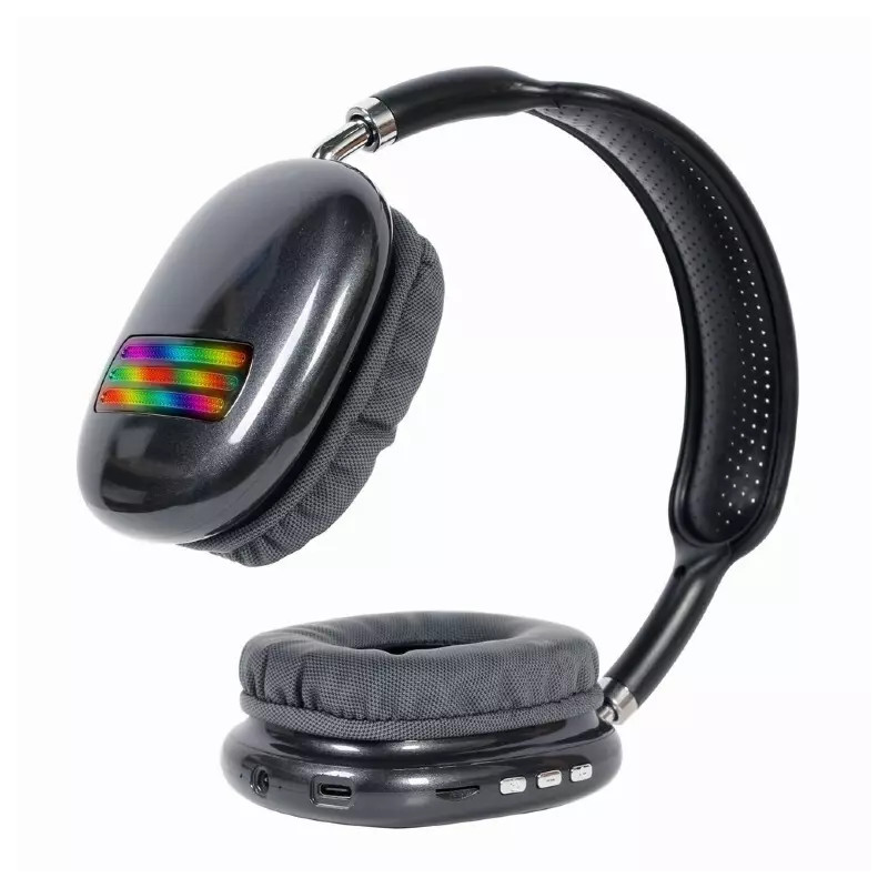 gembirdBT Stereo-Headset mit integriertem Mikrofon Weiß (BHP-LED-02-MX) thumbnail