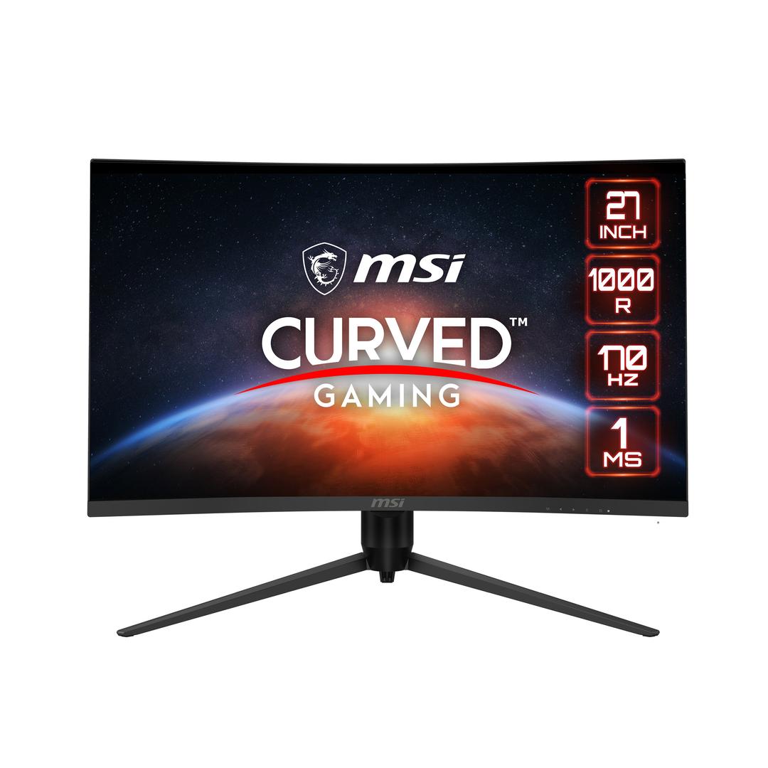 MSI G271CQPDE E2 Gaming Monitor - Curved QHD - 170Hz - 1ms - 27 Inch (9S6-3CC34H-031) thumbnail