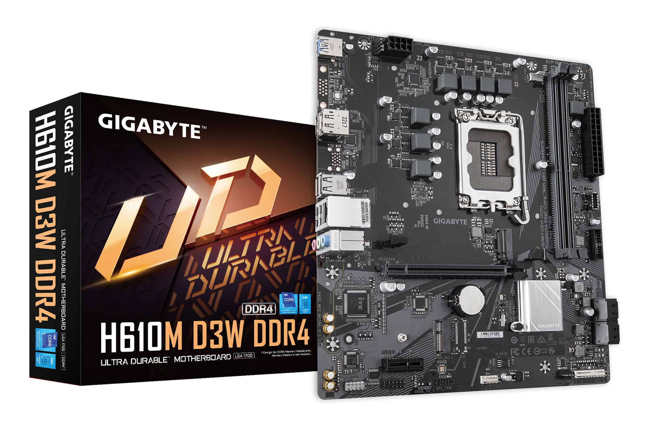 GIGABYTE H610M D3W DDR4 moederbord Intel H610 LGA 1700 micro ATX (H610M D3W DDR4) thumbnail