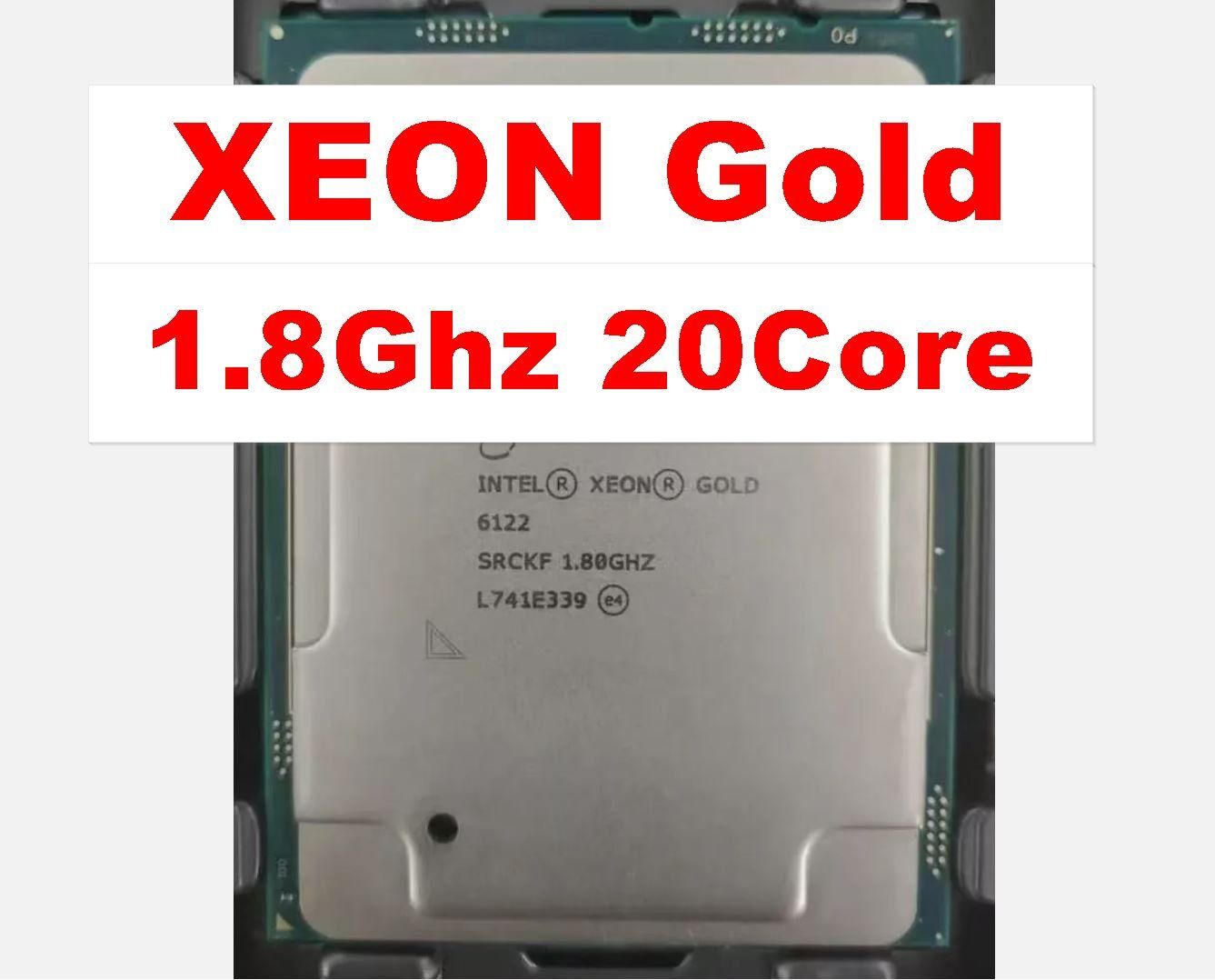 INTEL XEON 20 CORE CPU GOLD 6122 27.5M 1.80MHZ (SRCKF) thumbnail
