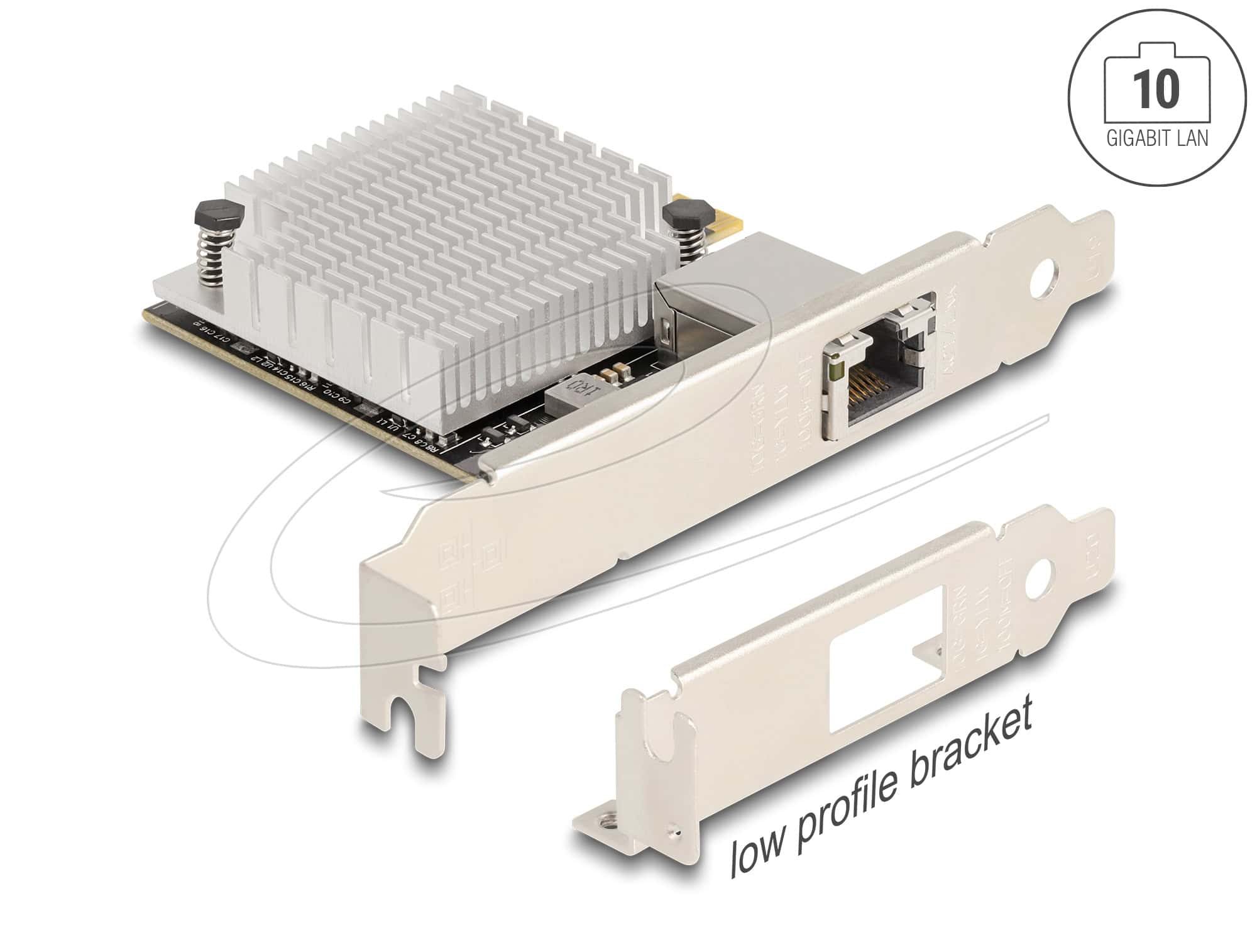 DELOCK PCI Express x4 10 Gigabit LAN 1 x RJ45 AQC107S (90758) thumbnail