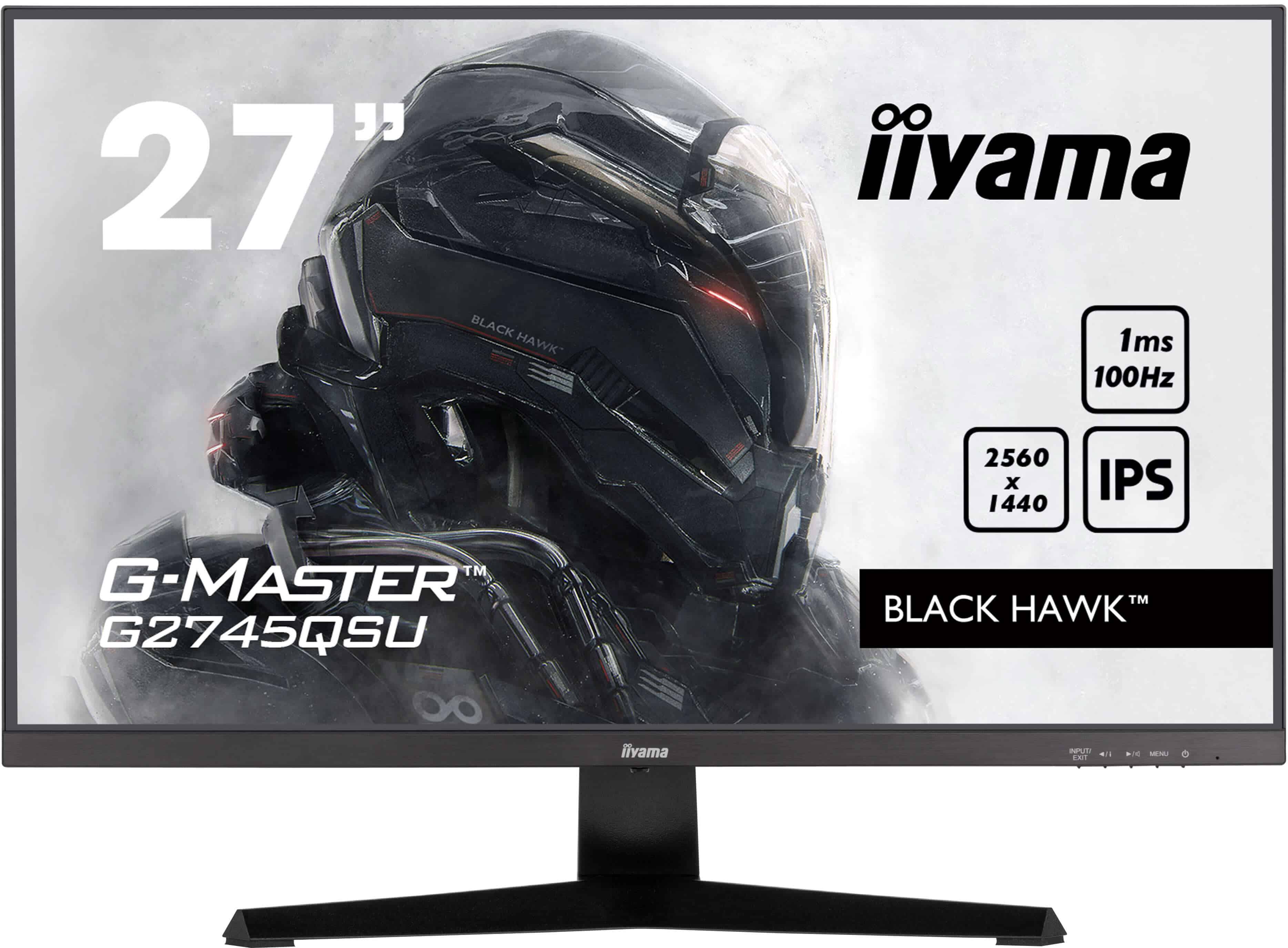iiyama G-MASTER G2745QSU-B2 computer monitor 68,6 cm (27) 2560 x 1440 Pixels Wide Quad HD LED Zwart (G2745QSU-B2) thumbnail