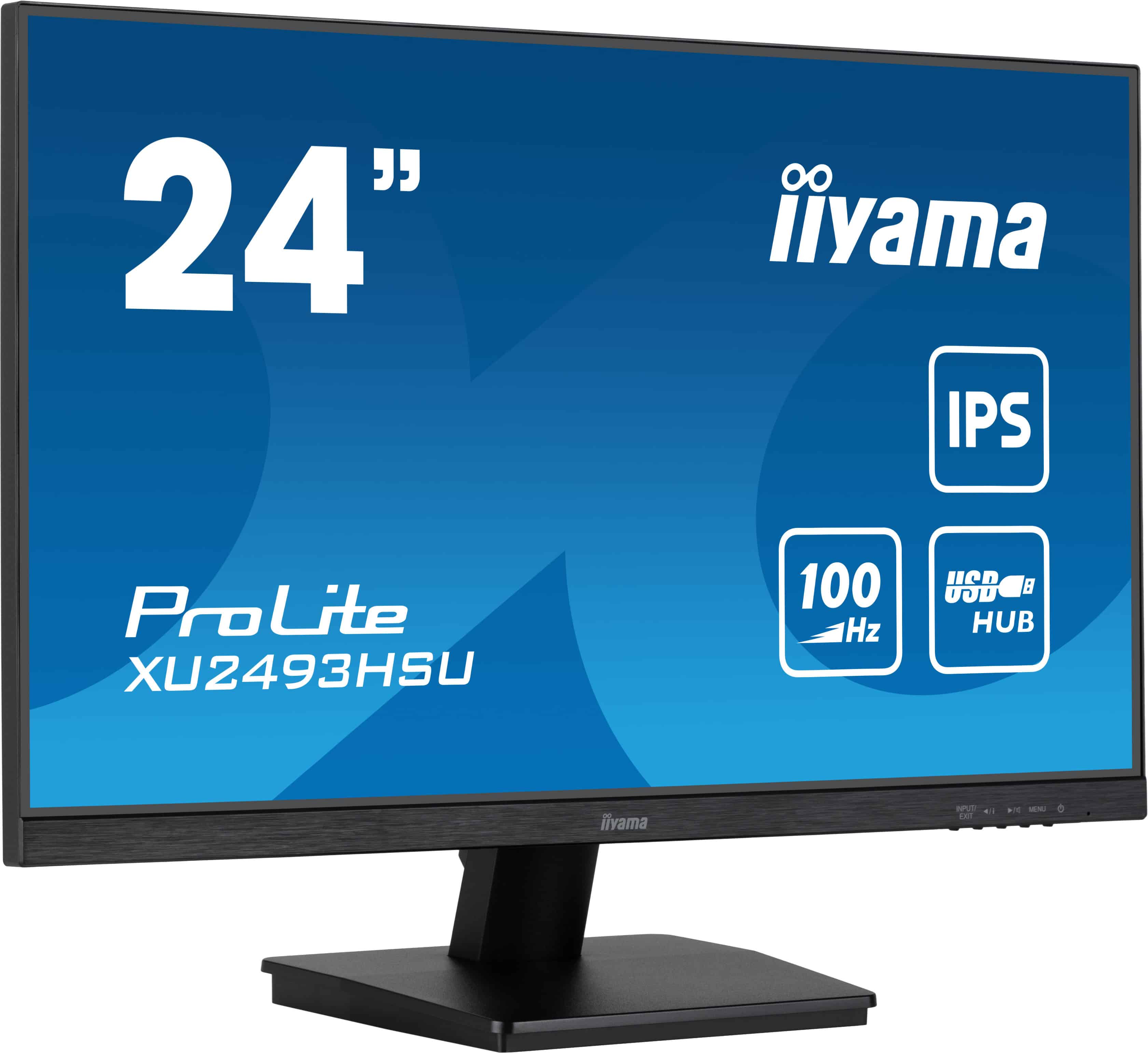 iiyama ProLite XU2493HSU-B7 computer monitor 60,5 cm (23.8) 1920 x 1080 Pixels Full HD LED Zwart (XU2493HSU-B7) thumbnail