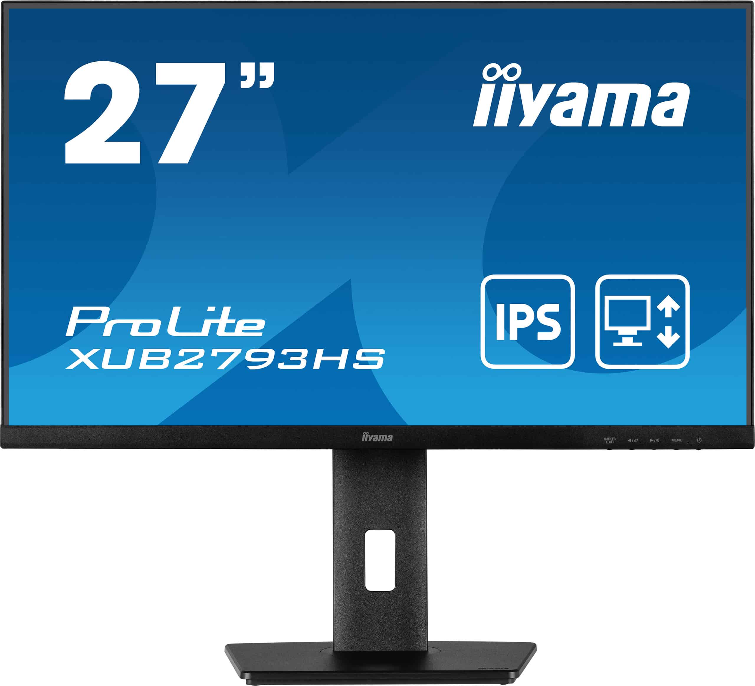 iiyama ProLite XUB2793HS-B7 computer monitor 68,6 cm (27) 1920 x 1080 Pixels Full HD LED Zwart (XUB2793HS-B7) thumbnail