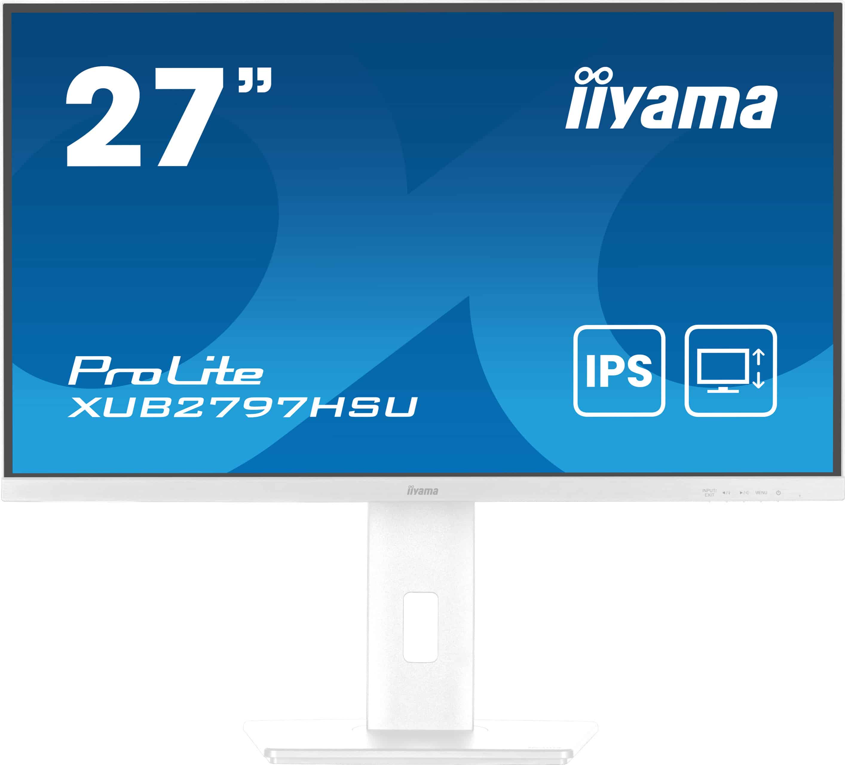 iiyama ProLite XUB2797HSU-W2 computer monitor 68,6 cm (27) 1920 x 1080 Pixels Full HD LED Wit (XUB2797HSU-W2) thumbnail