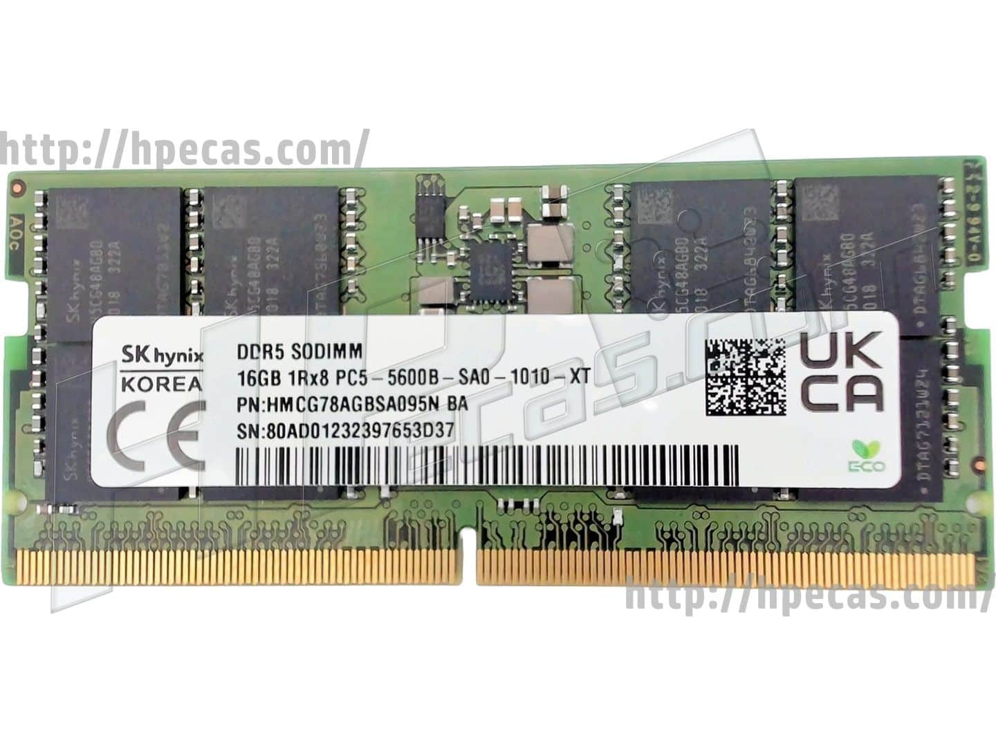 HP SKO-SODIMM 16GB DDR5-5600 1.1V NMIC (N93773-001) thumbnail