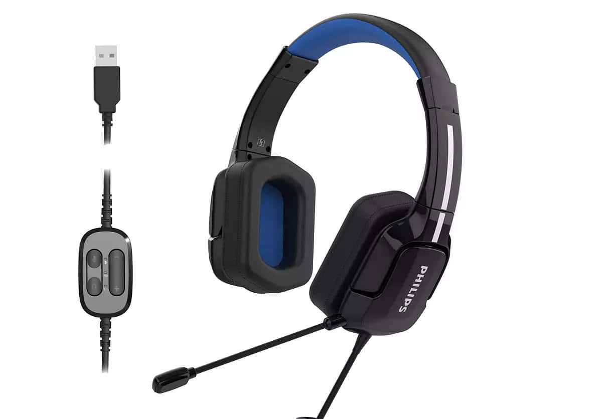 Philips 4000 series TAGH401BL/00 hoofdtelefoon/headset Bedraad Hoofdband Gamen USB Type-A Zwart (TAGH401BL/00) thumbnail