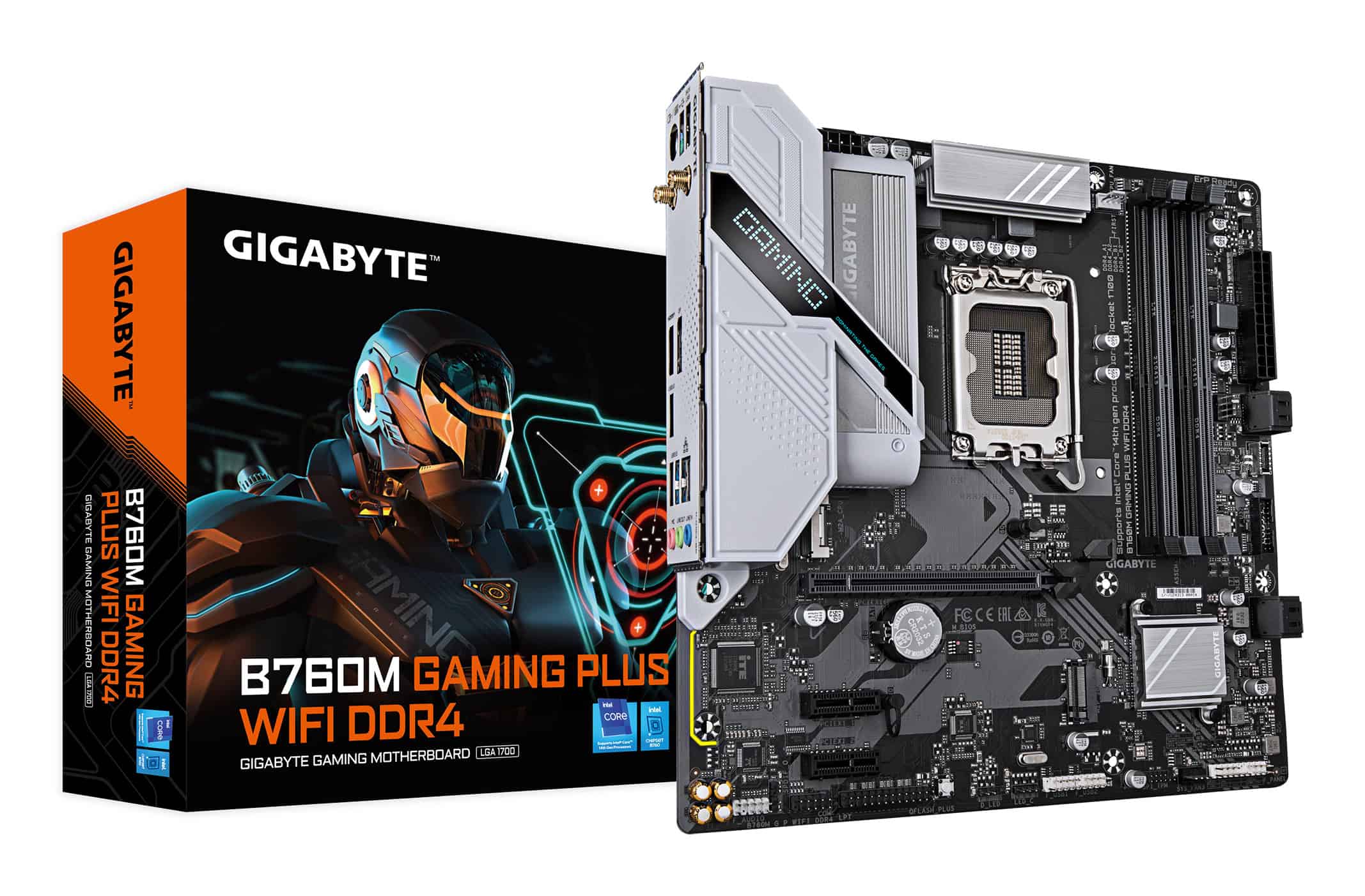 GIGABYTE B760M GAMING PLUS WIFI DDR4 Intel B760 LGA 1700 micro ATX (B760M G P WIFI DDR4) thumbnail